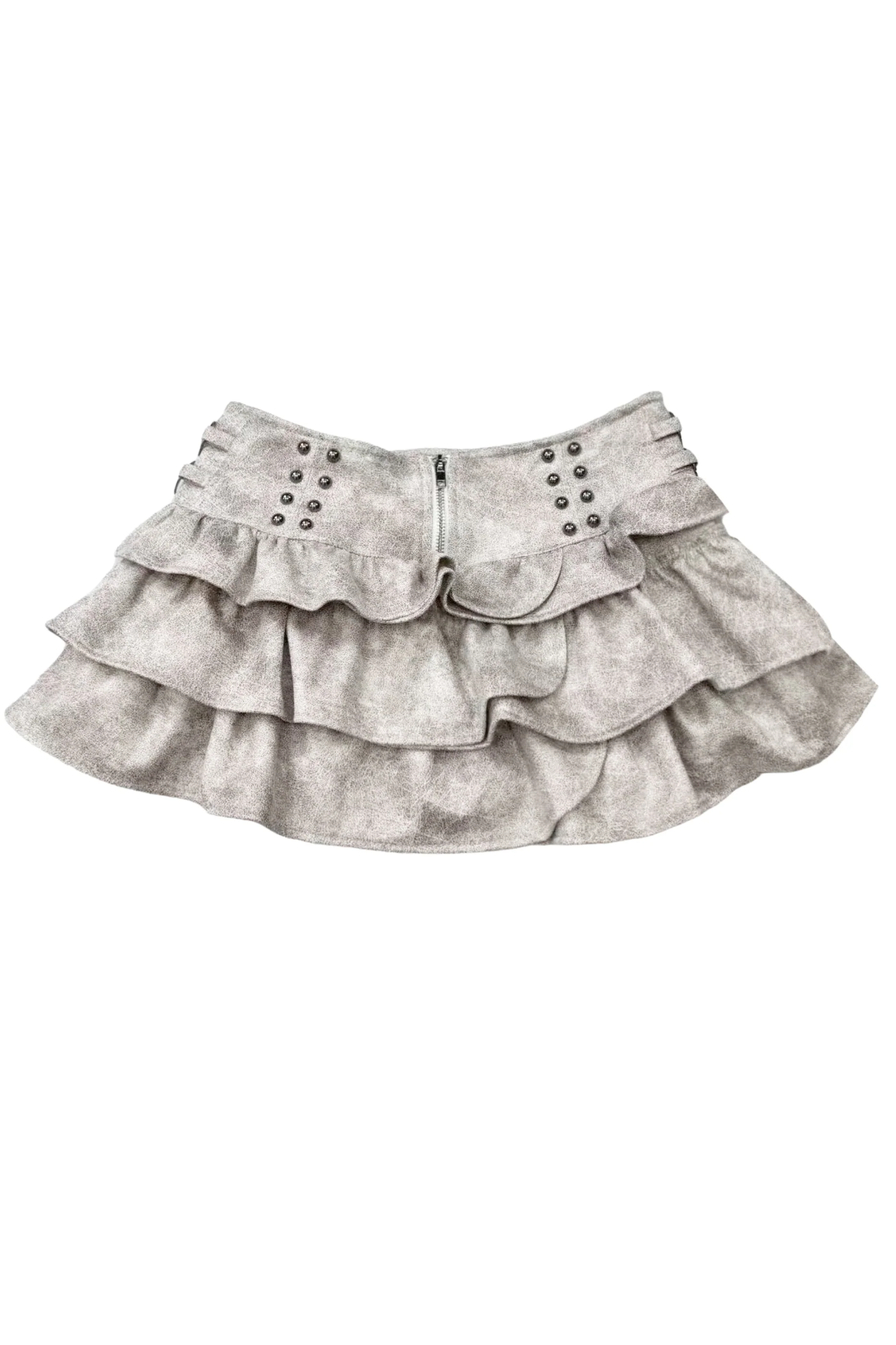 Suede Tie-Dye Retro Skirt - Image 10