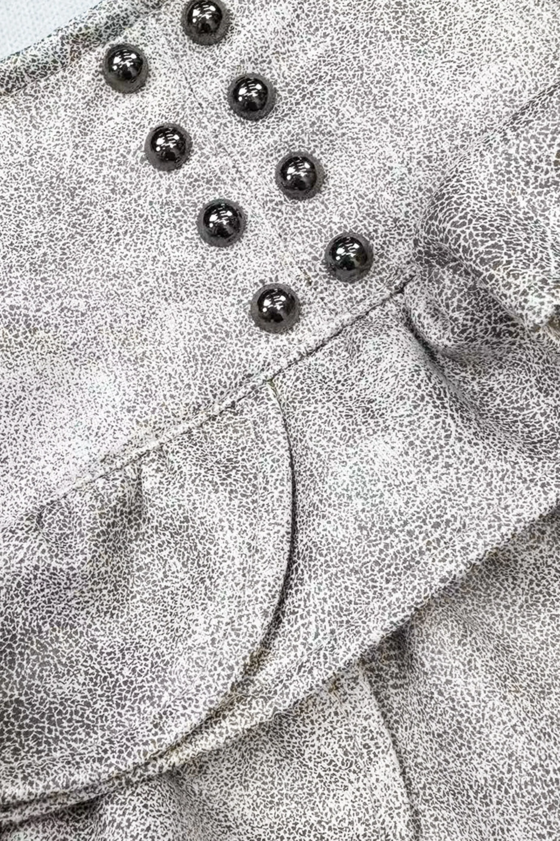 Suede Tie-Dye Retro Skirt - Image 9