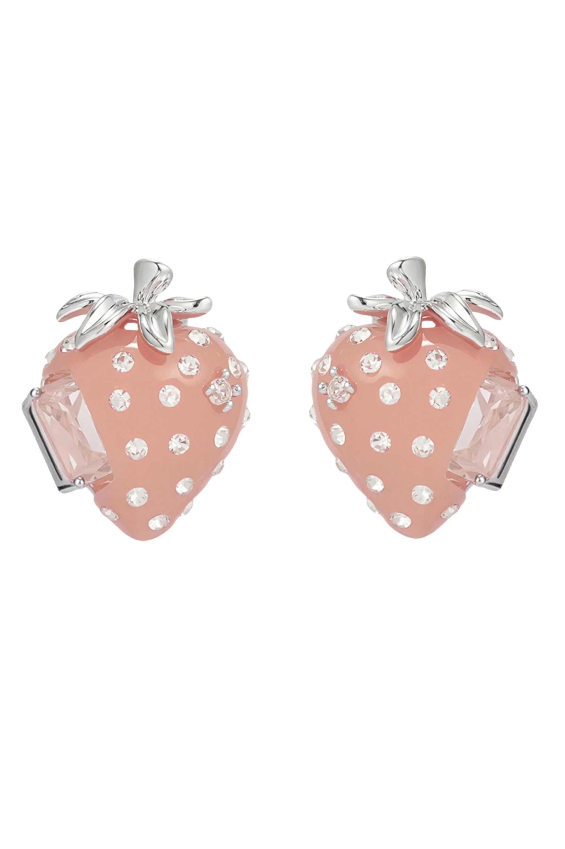 Sumiyaki Strawberry Zircon Earrings - Image 7