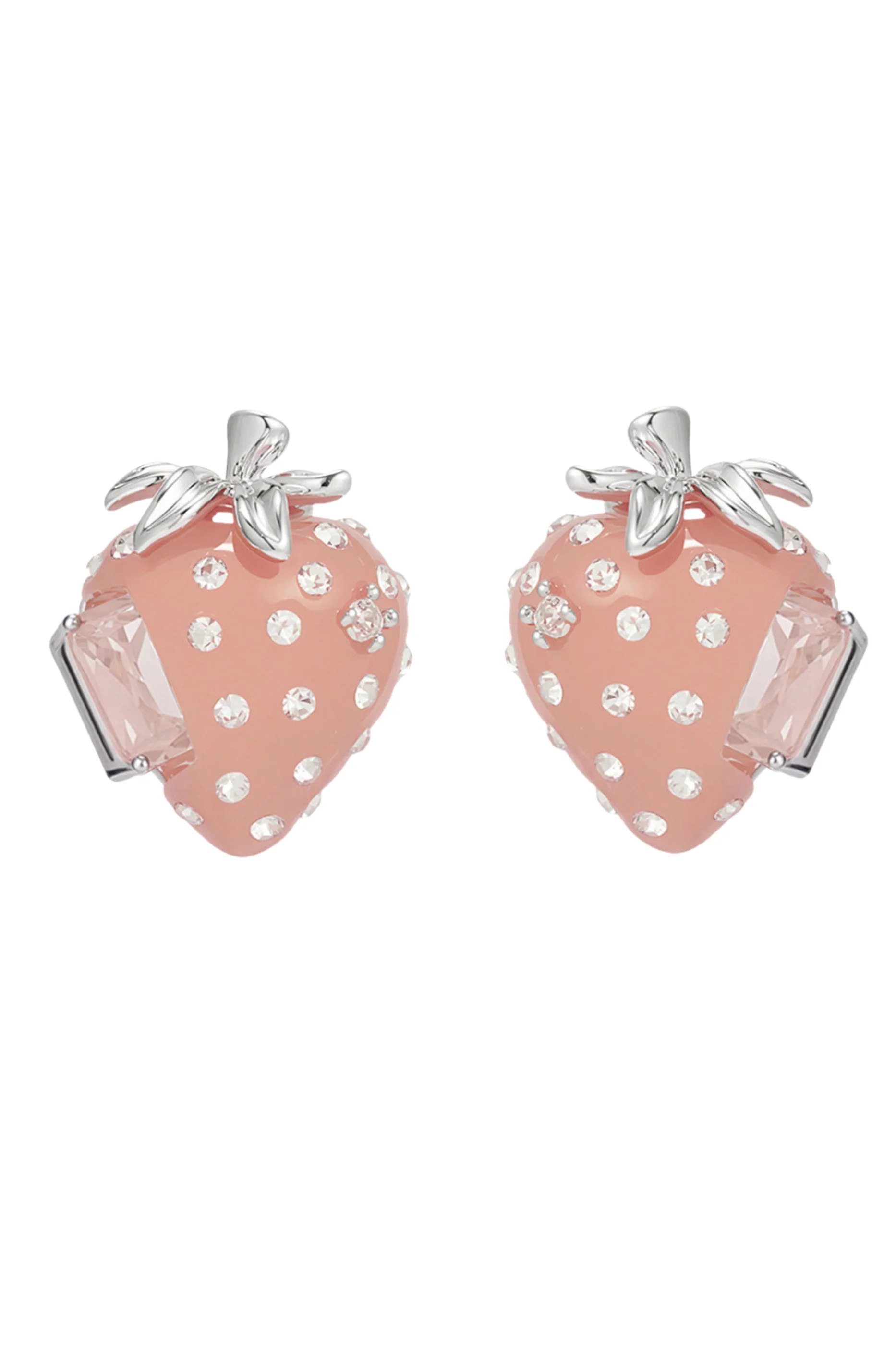 Sumiyaki Strawberry Zircon Earrings - Image 8
