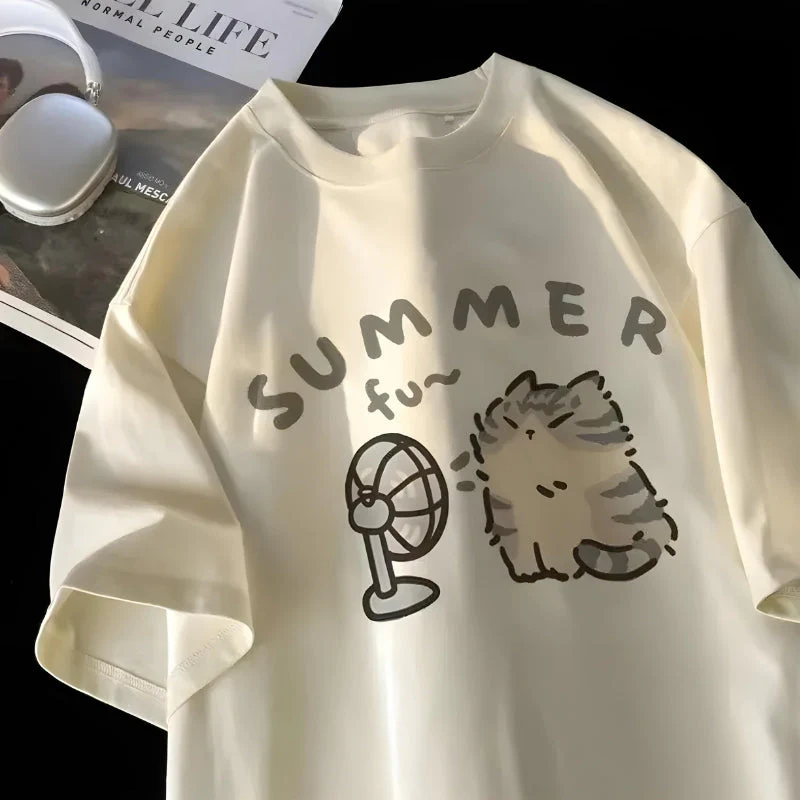 Summer Cat Tee - Image 2