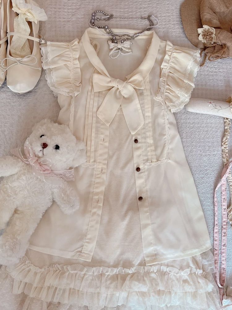Sweet and cute baby doll collar dress set - Image 2