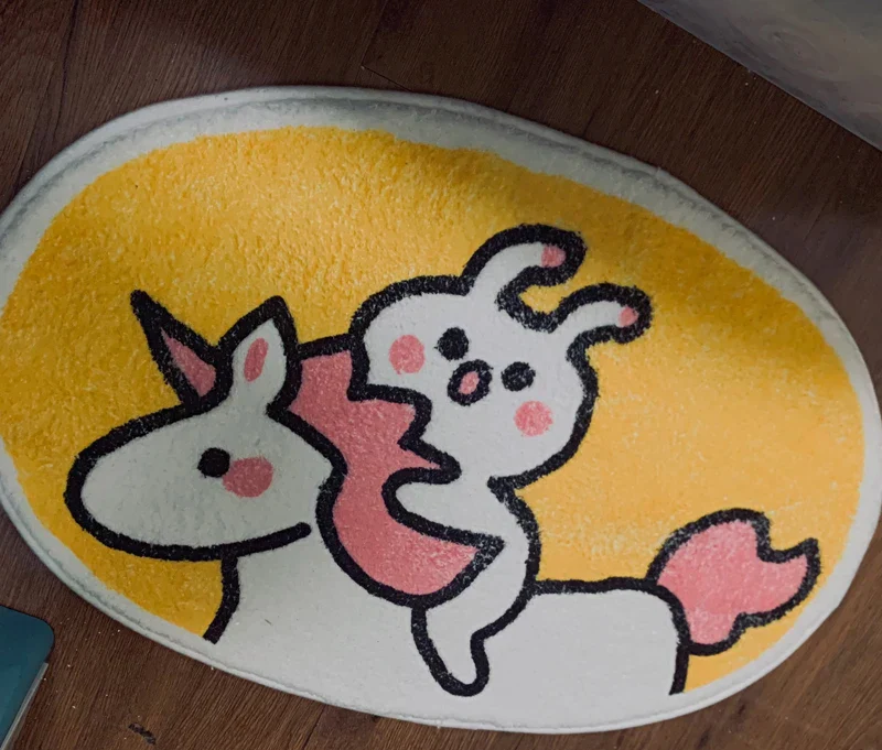 Sweet Bunny Friends Fluffy Floor Mat - Image 16