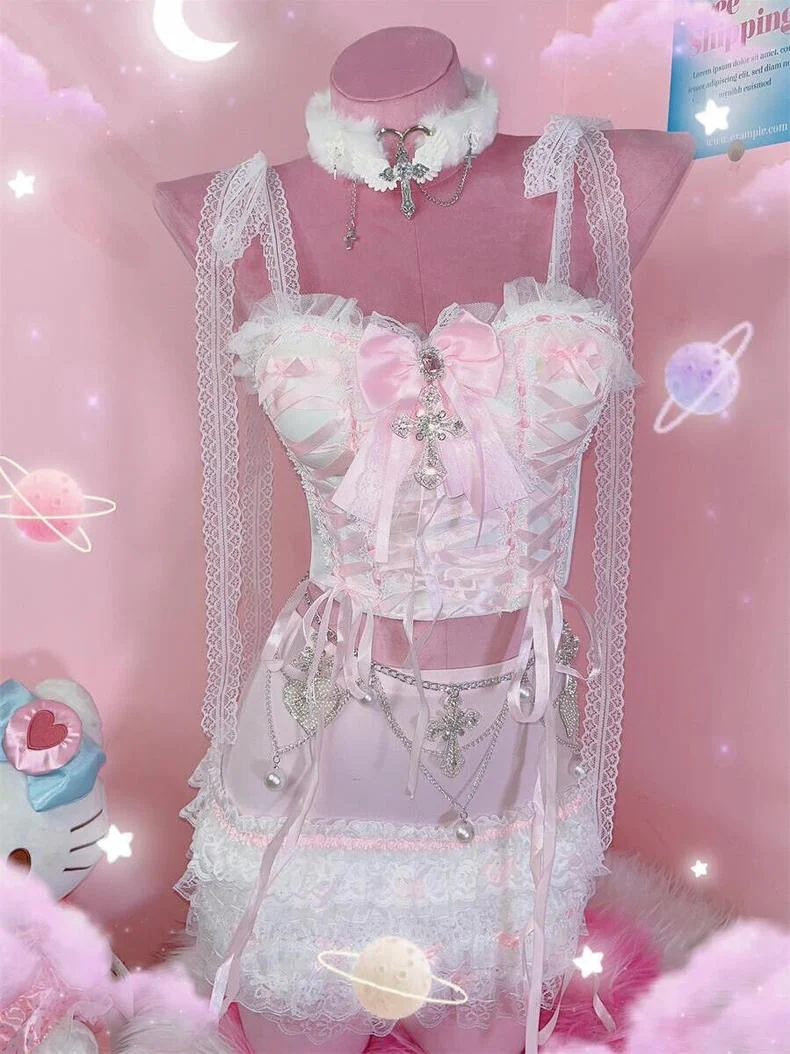 Sweet Lace Bow Set - Image 7