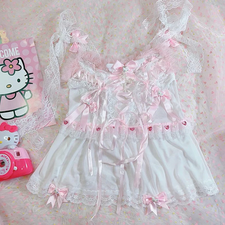 Sweet lace camisole dress - Image 7