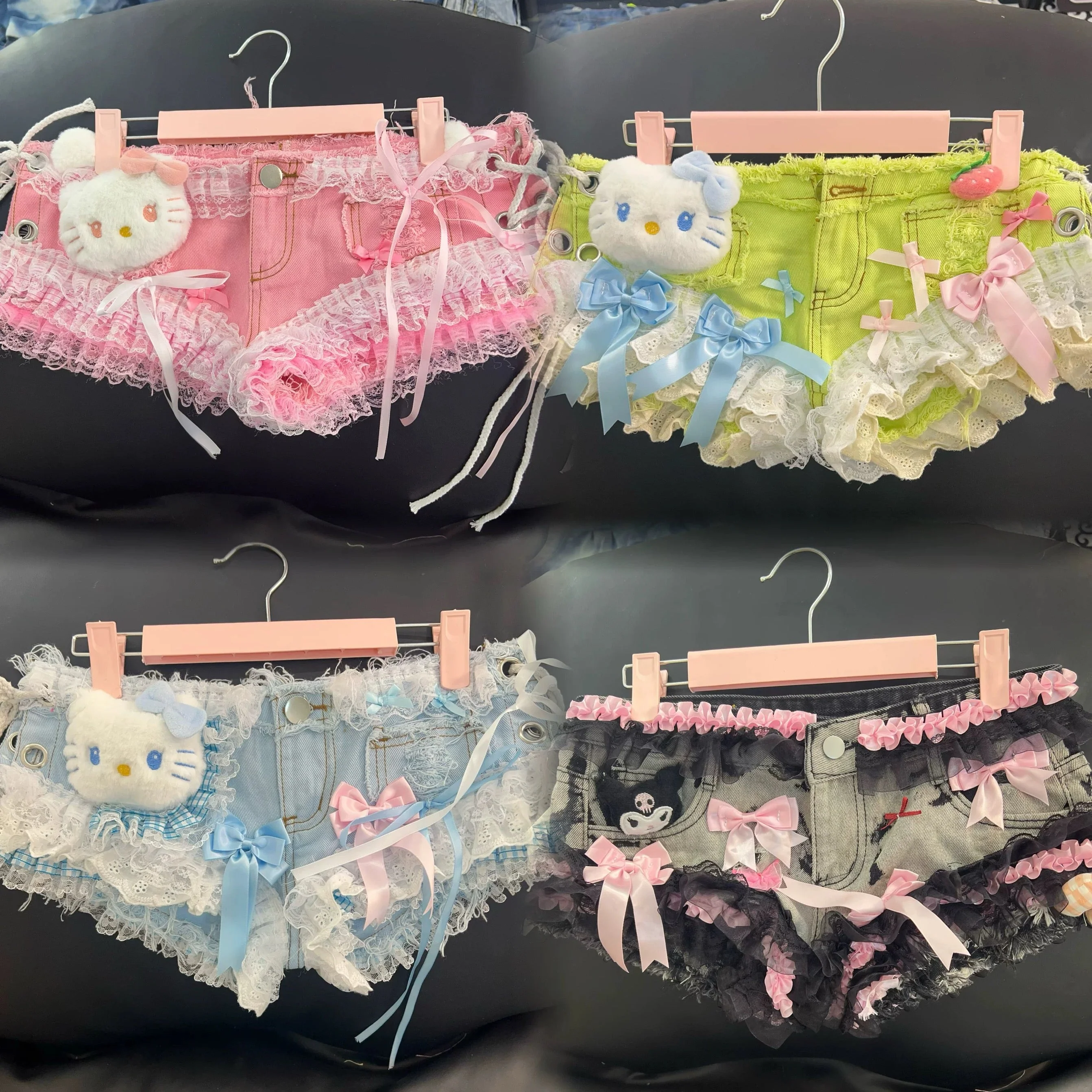 Sweet Lace Denim Shorts - Image 6