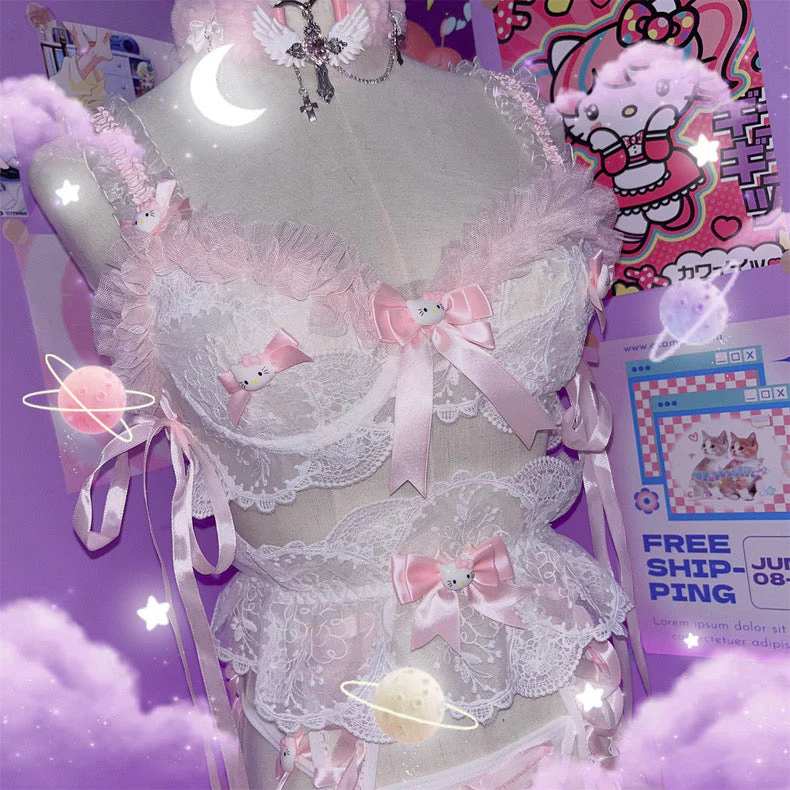 Sweet lace three-piece suit - Image 2
