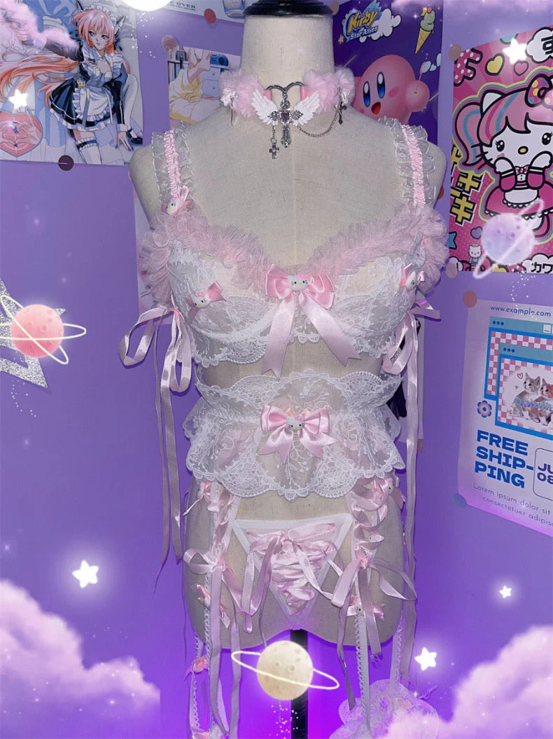 Sweet lace three-piece suit - Image 7