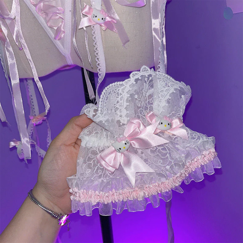 Sweet lace three-piece suit - Image 9