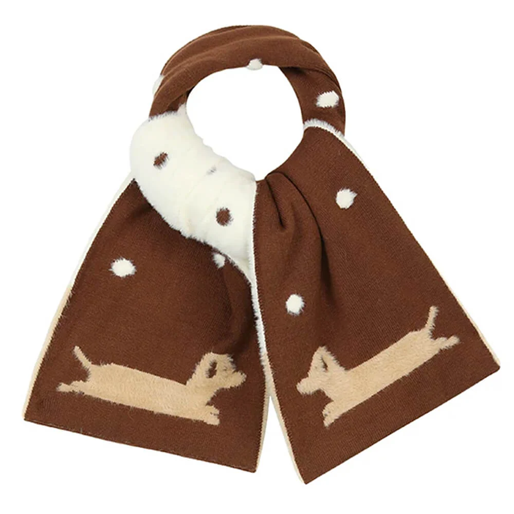 Sweet Puppy Knit Scarf - Image 6