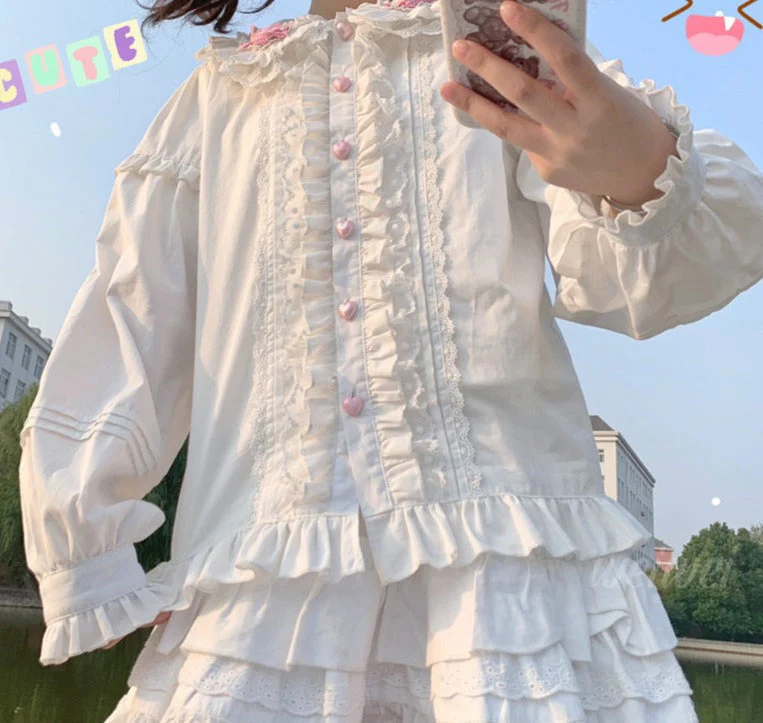 Sweet Ruffled Candy Blouse - Image 3