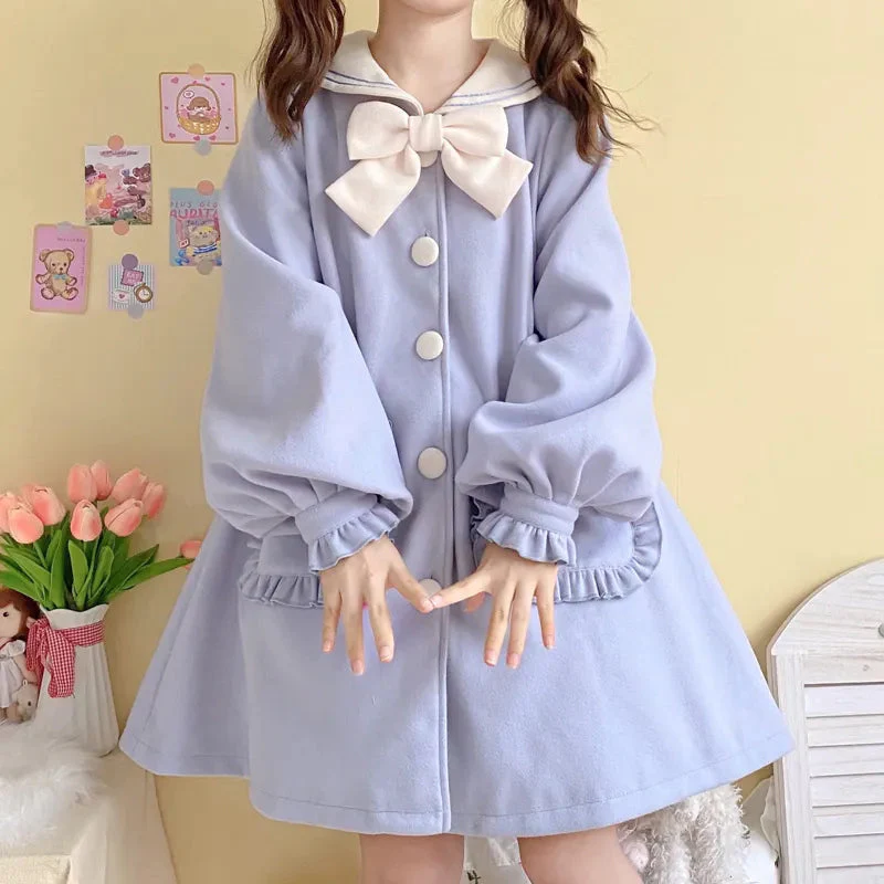 Sweet Sailor Long Trench Coat - Image 2