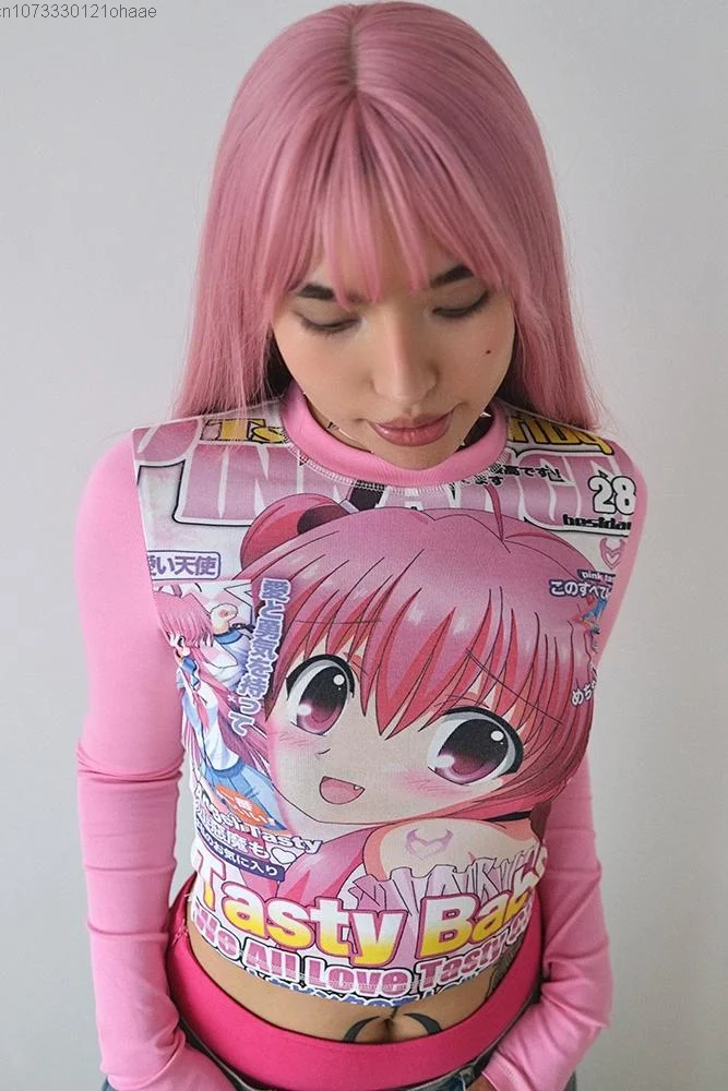 Tasty Babe Manga Long Sleeve Tee - Image 5