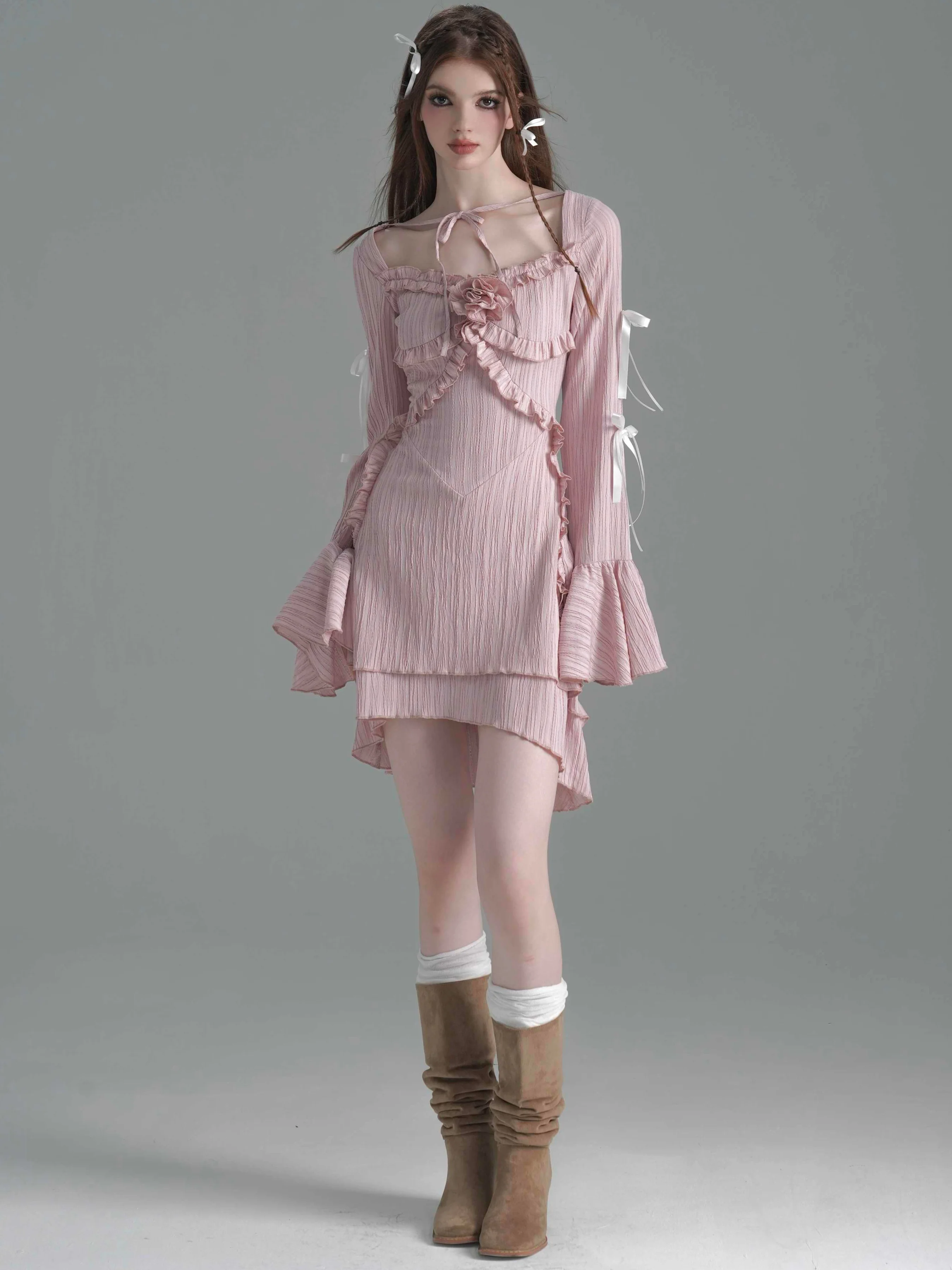 Tea Break Ballet Ruffled Dress - Image 2