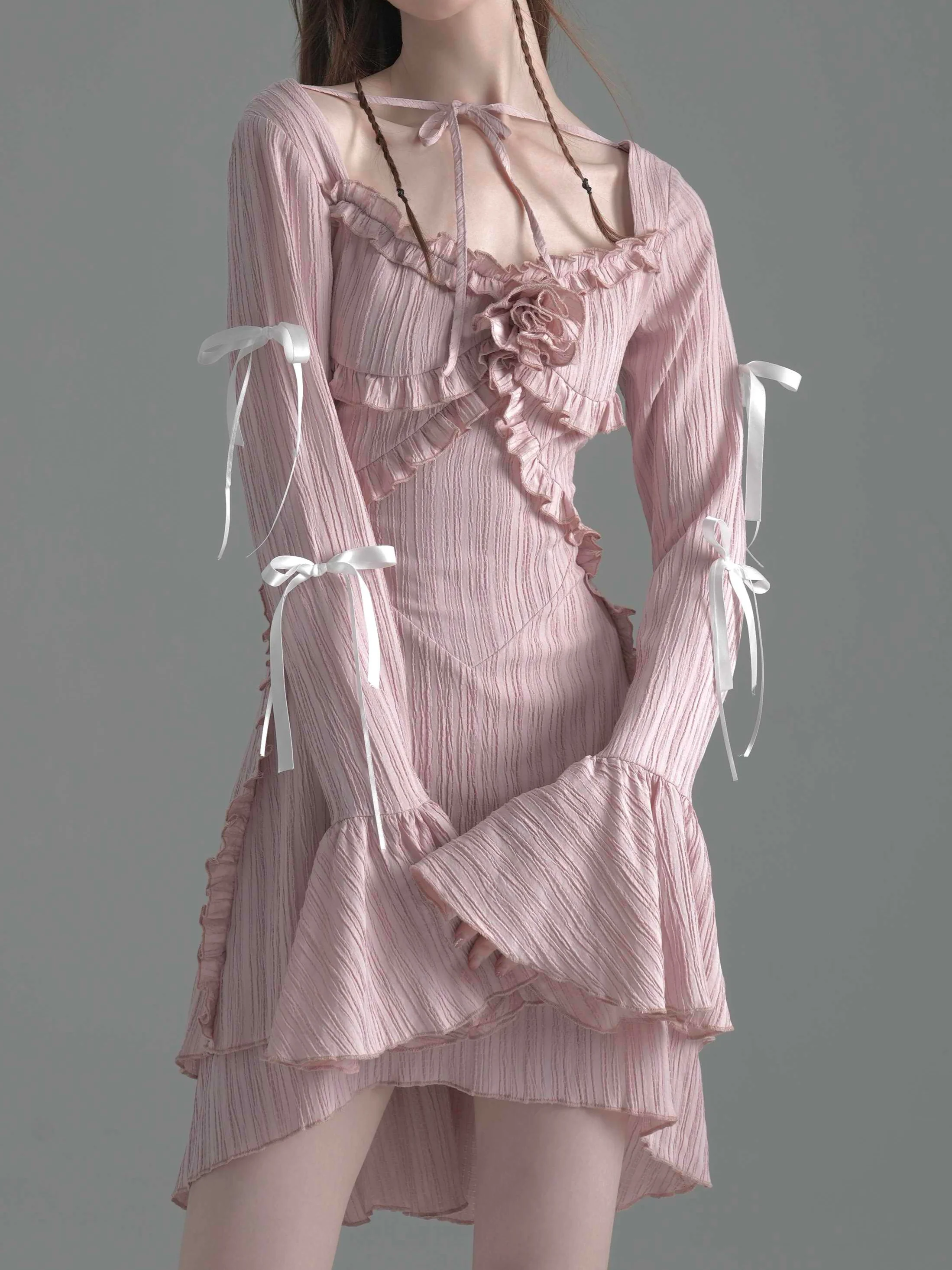 Tea Break Ballet Ruffled Dress - Image 3