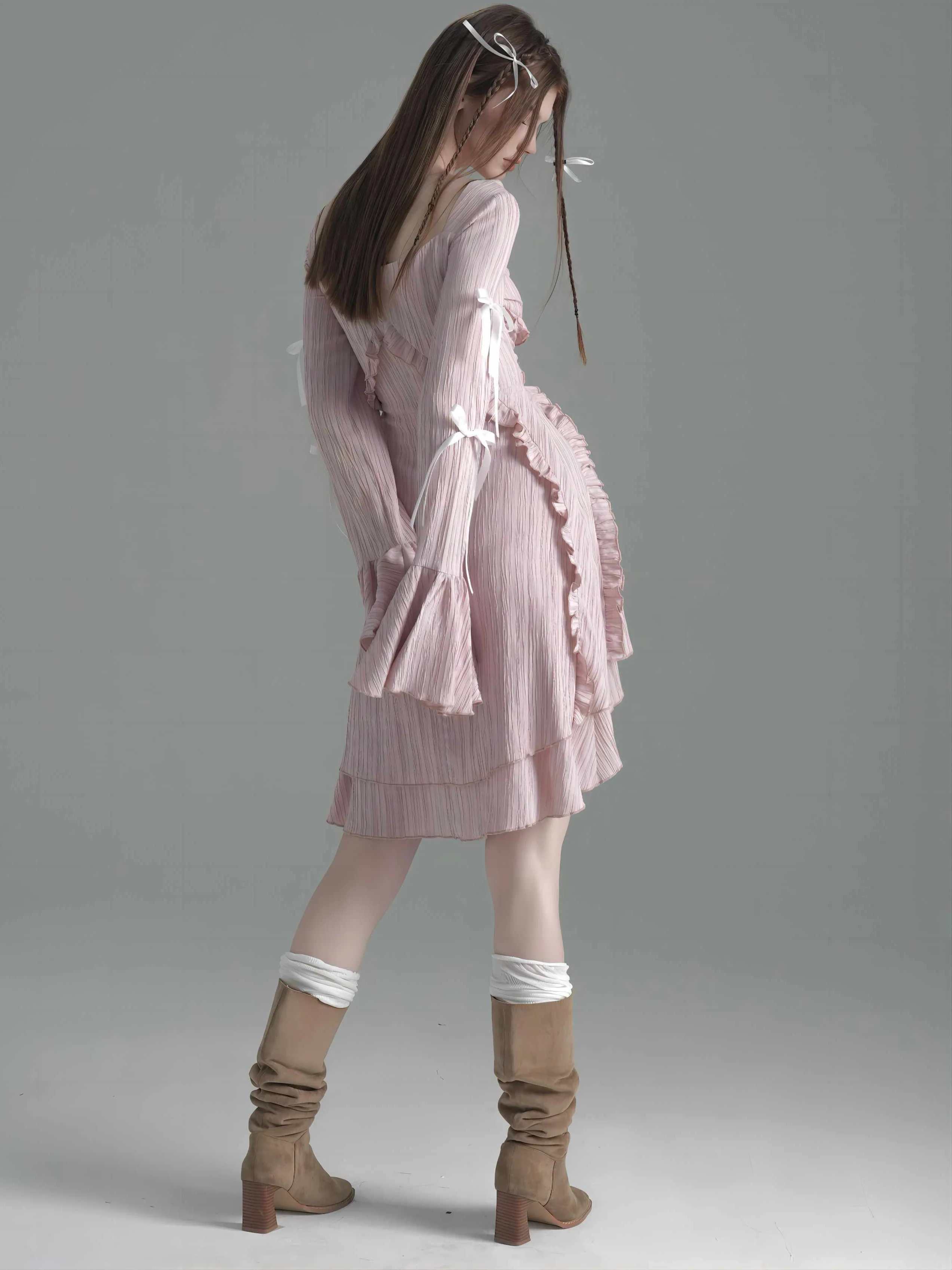 Tea Break Ballet Ruffled Dress - Image 5