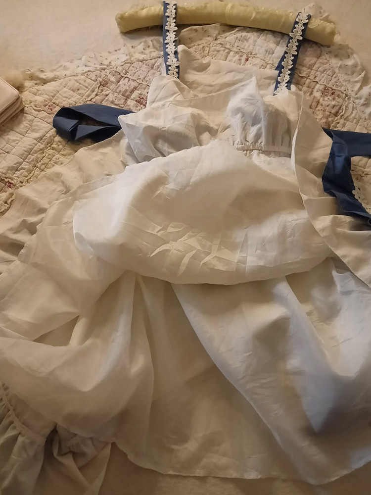 Tea Break French White Dress - Image 4