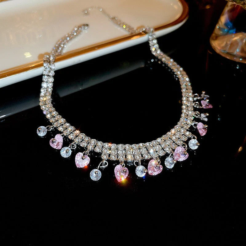 Teardrop Layered Pearl Choker - Image 5