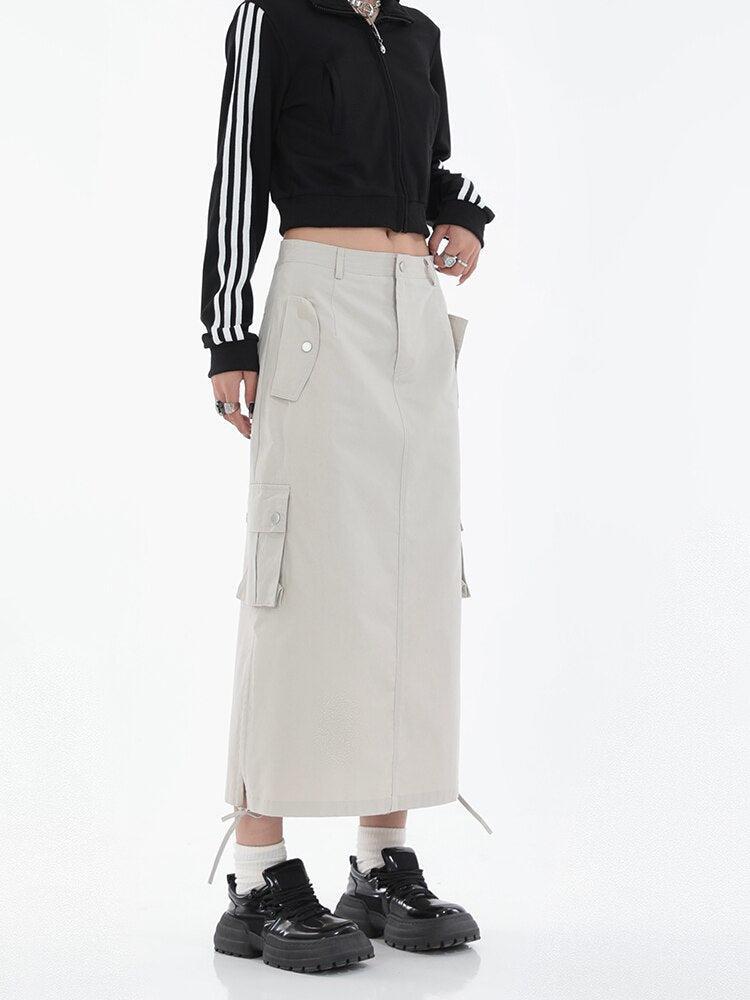 Tech Parachute Maxi Skirt - Image 2