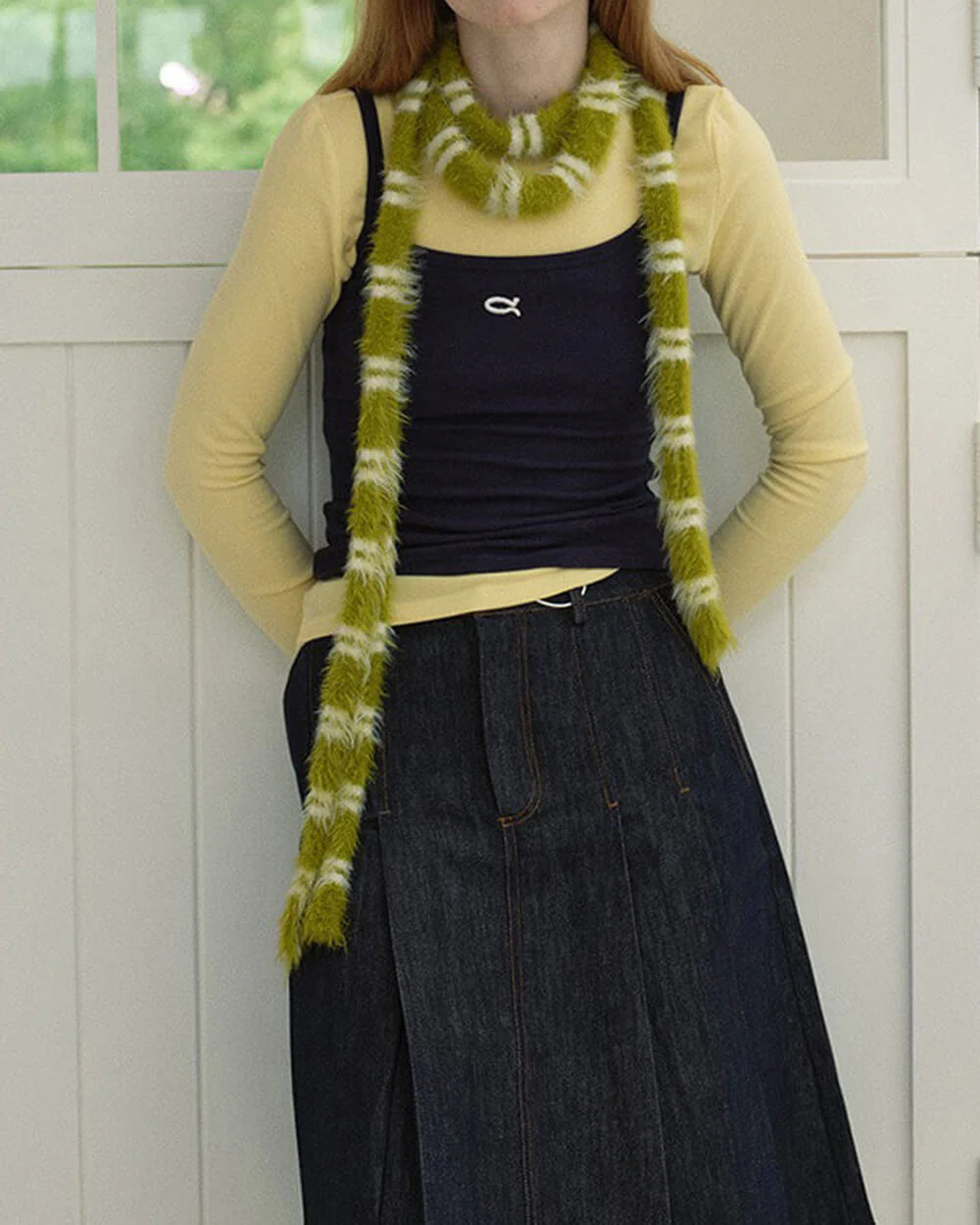 Teen Craft Striped Skinny Scarf - Image 4