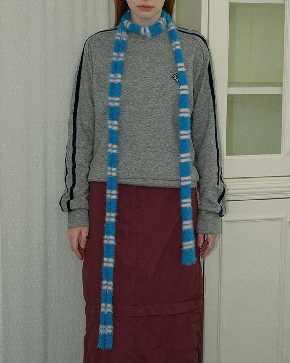 Teen Craft Striped Skinny Scarf - Image 5