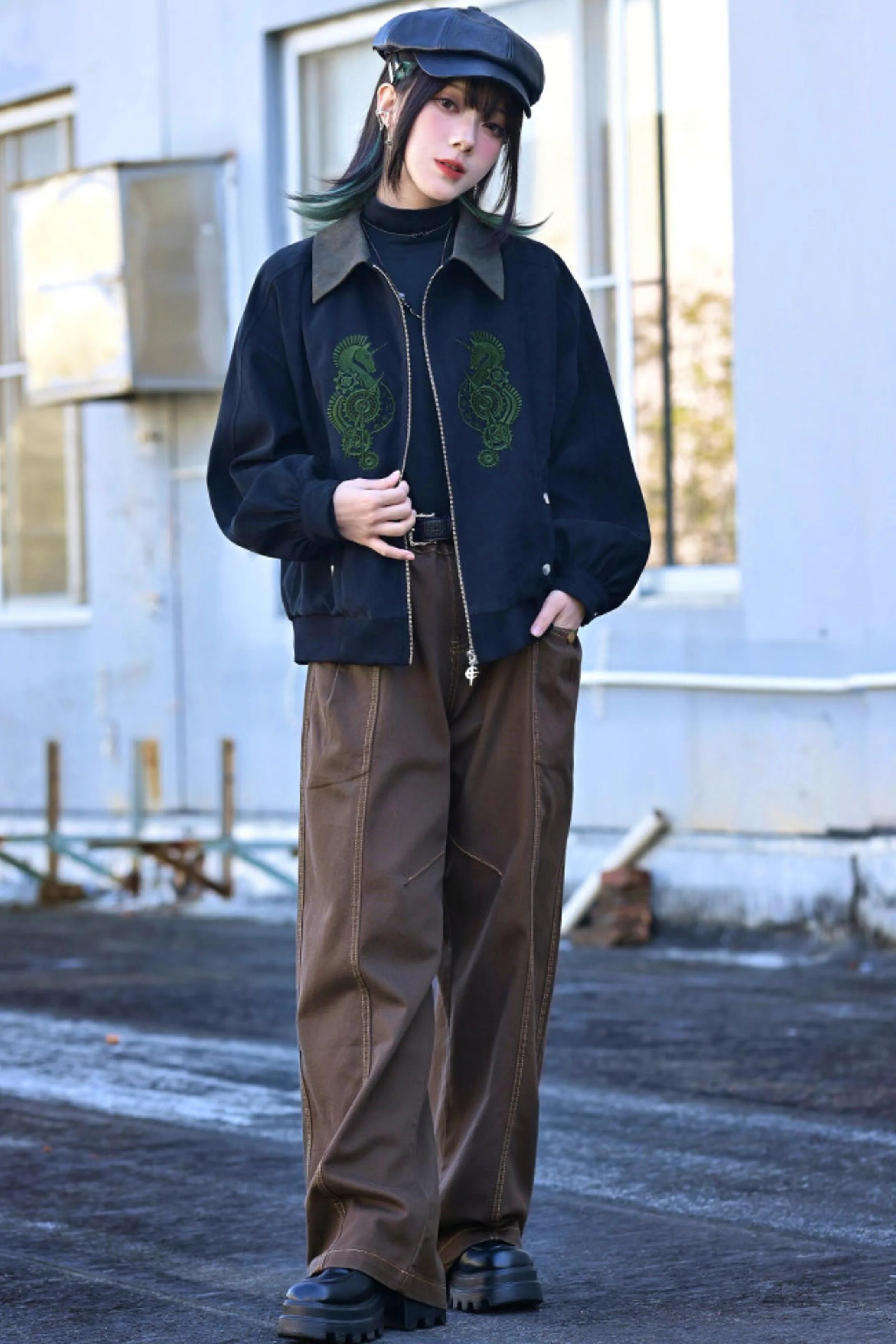 Tencel Patchwork Denim Pants - Image 15