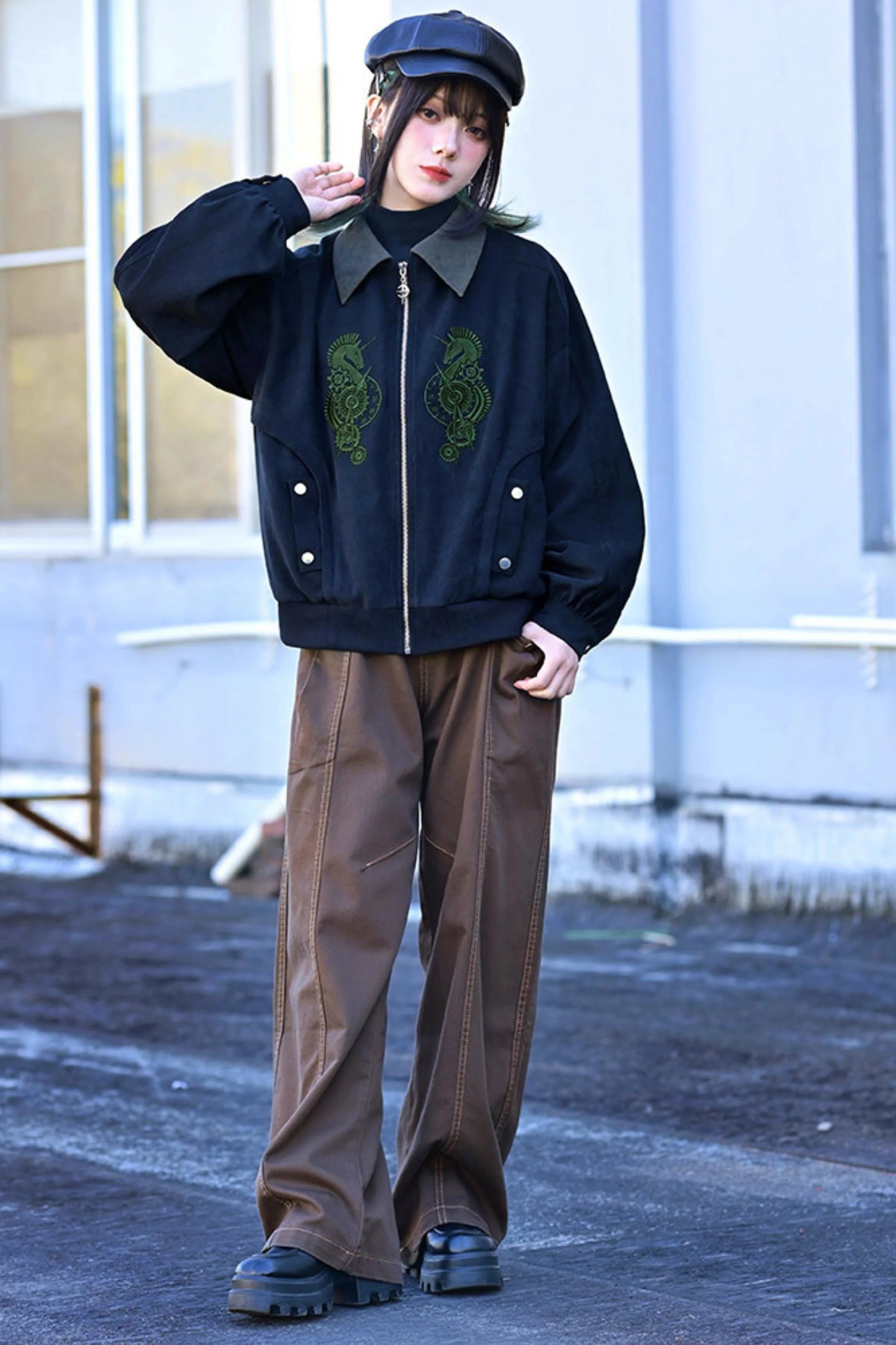 Tencel Patchwork Denim Pants - Image 16
