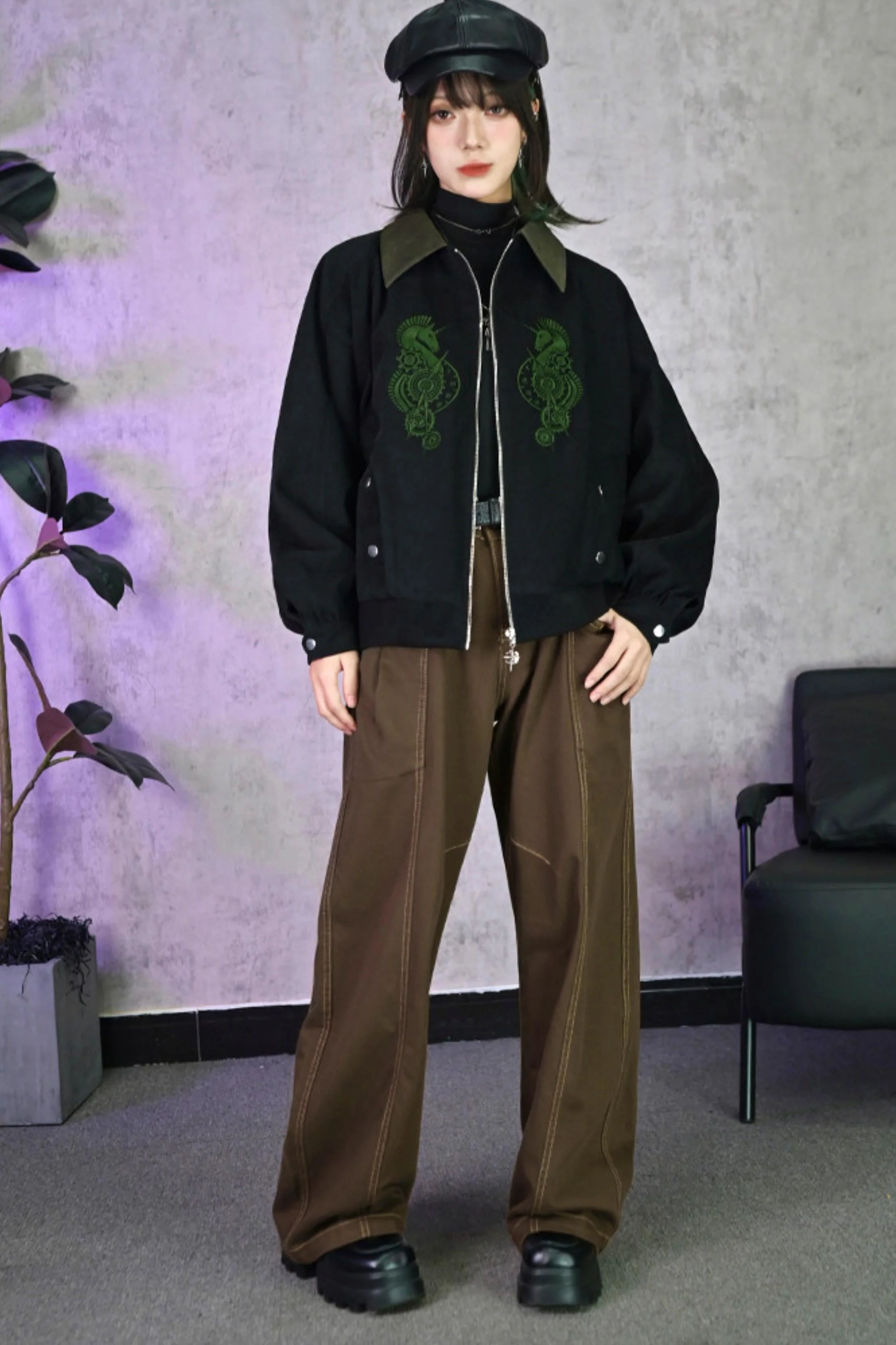 Tencel Patchwork Denim Pants - Image 6