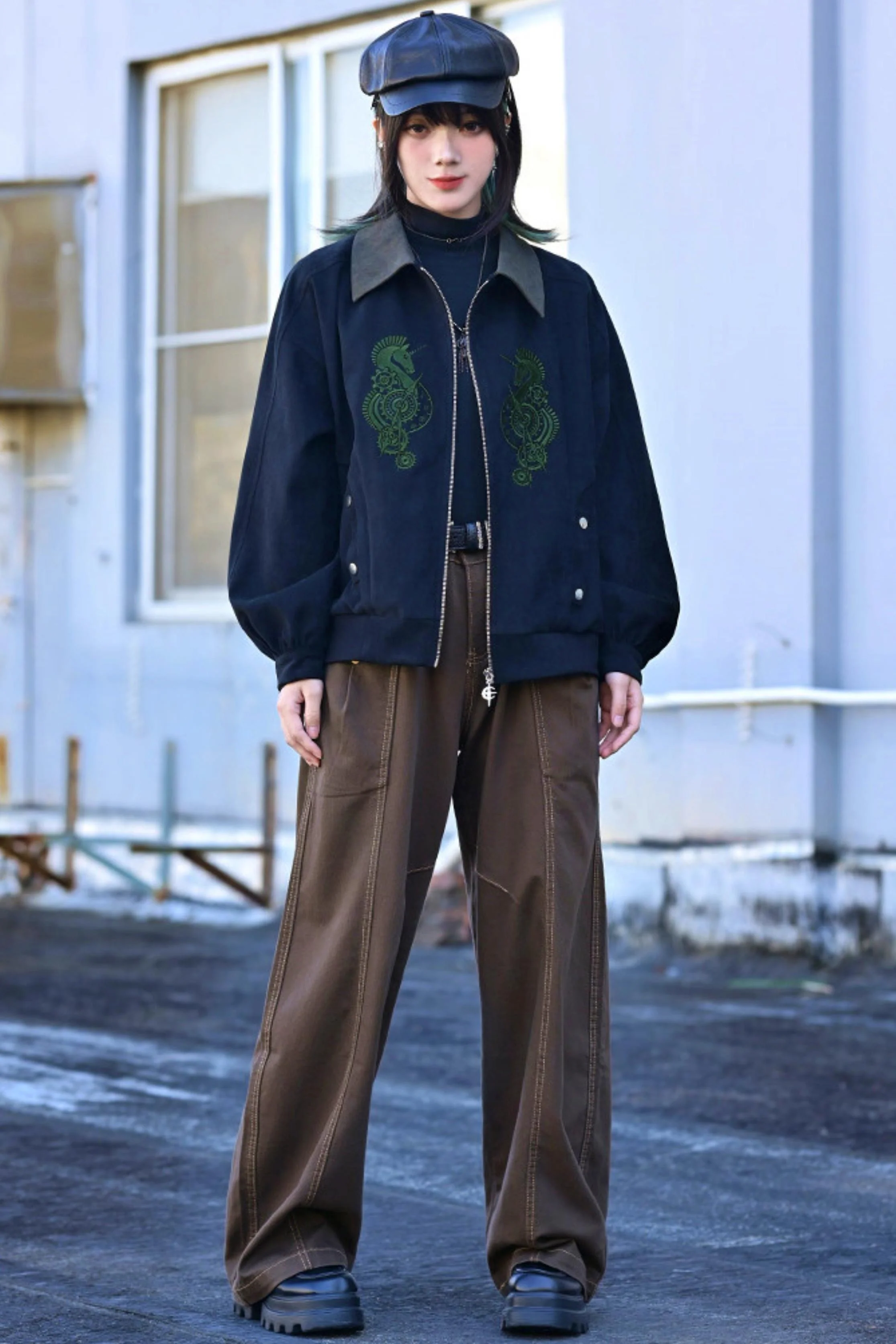 Tencel Patchwork Denim Pants - Image 14