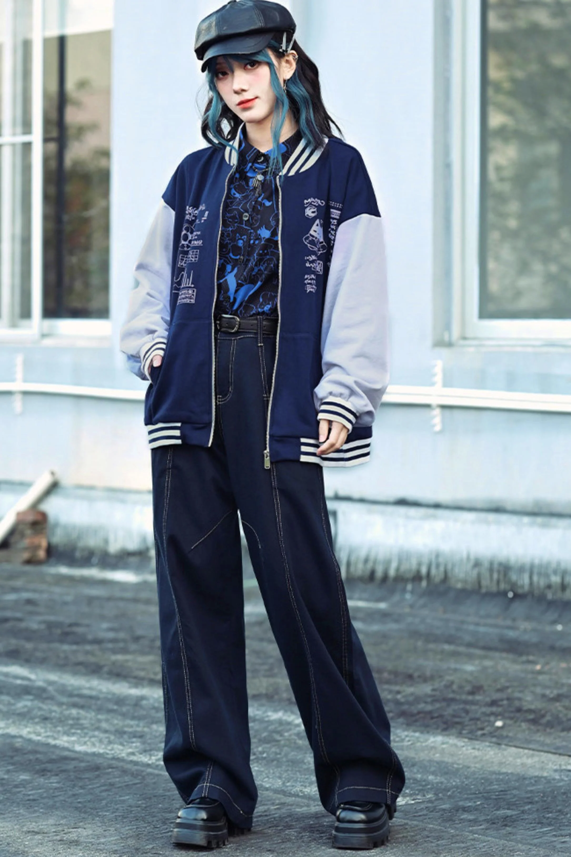 Tencel Patchwork Denim Pants - Image 27