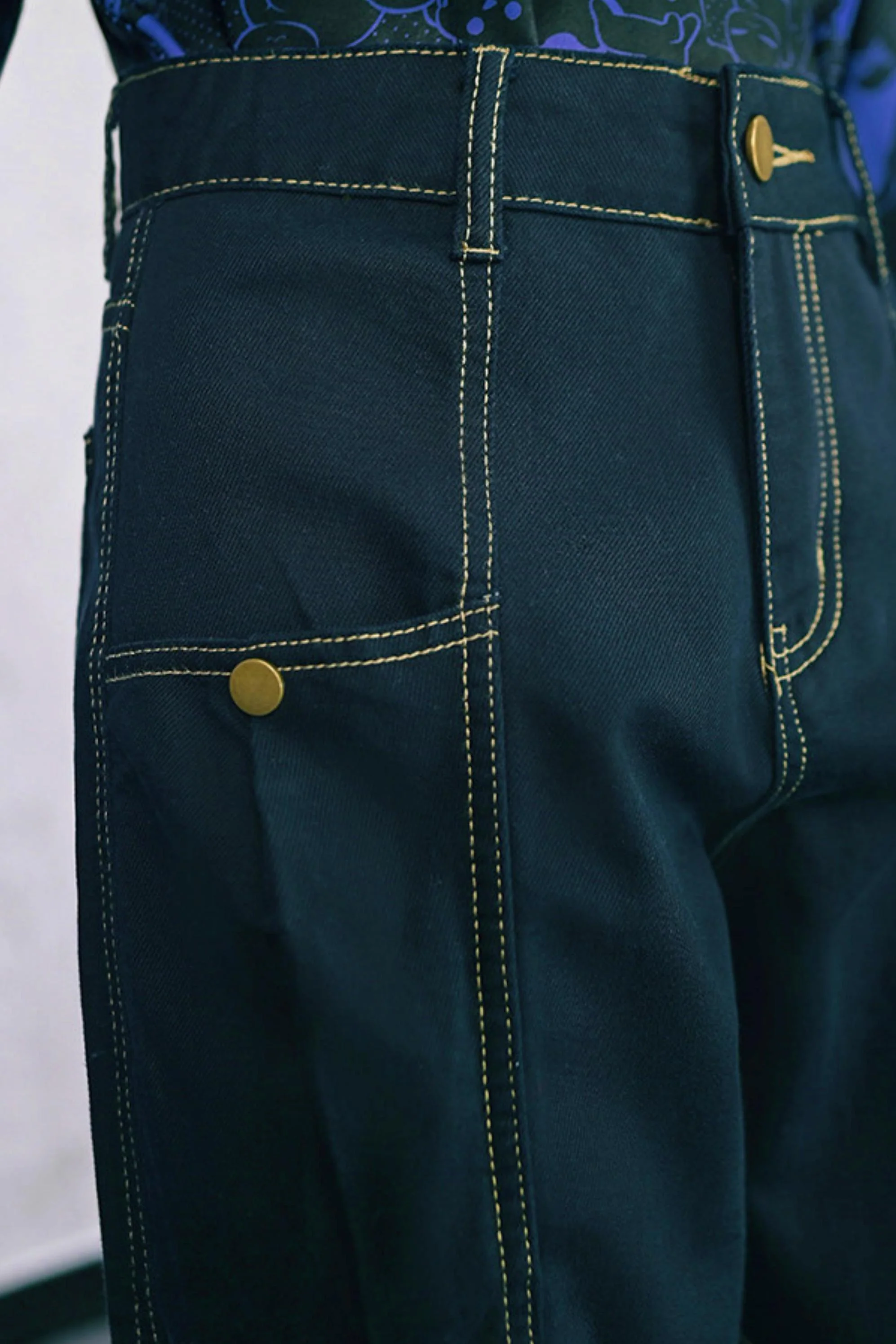 Tencel Patchwork Denim Pants - Image 28