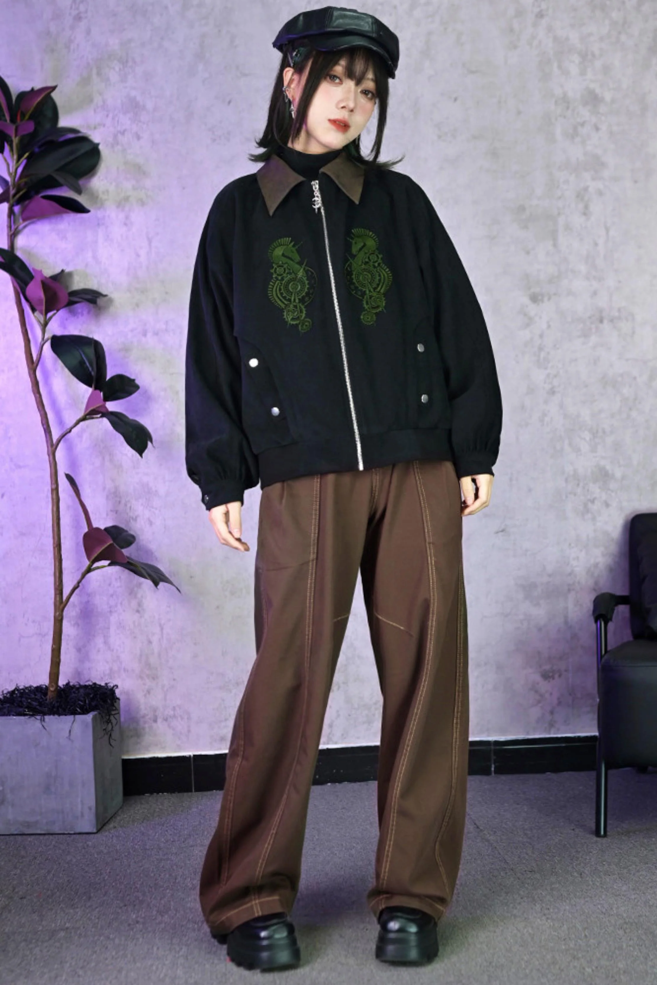 Tencel Patchwork Denim Pants - Image 7