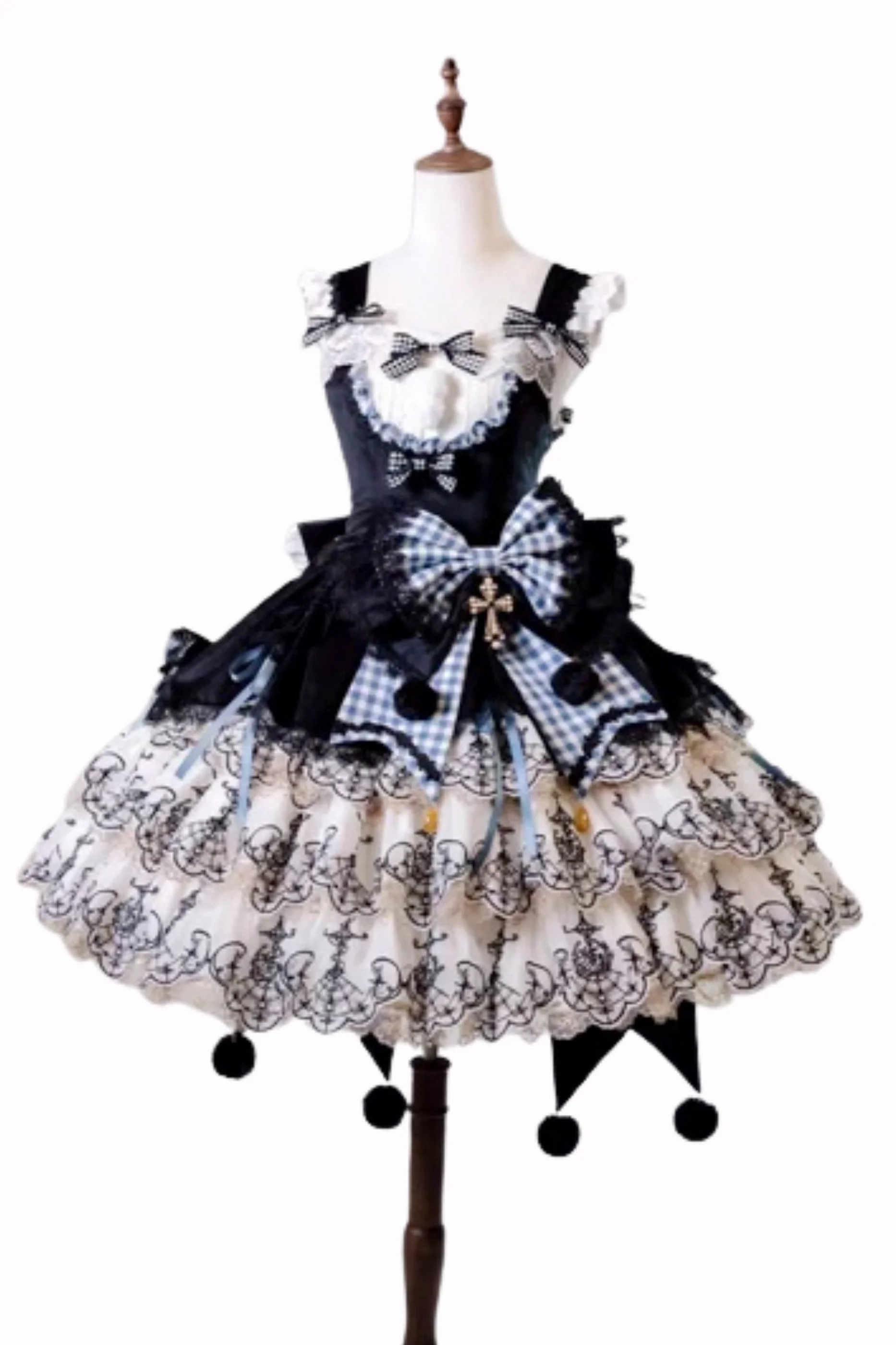 [Pre-order] Element Lolita Jumper Skirt + Inner Top + Cape + Big Ribbon + Hat - Image 55