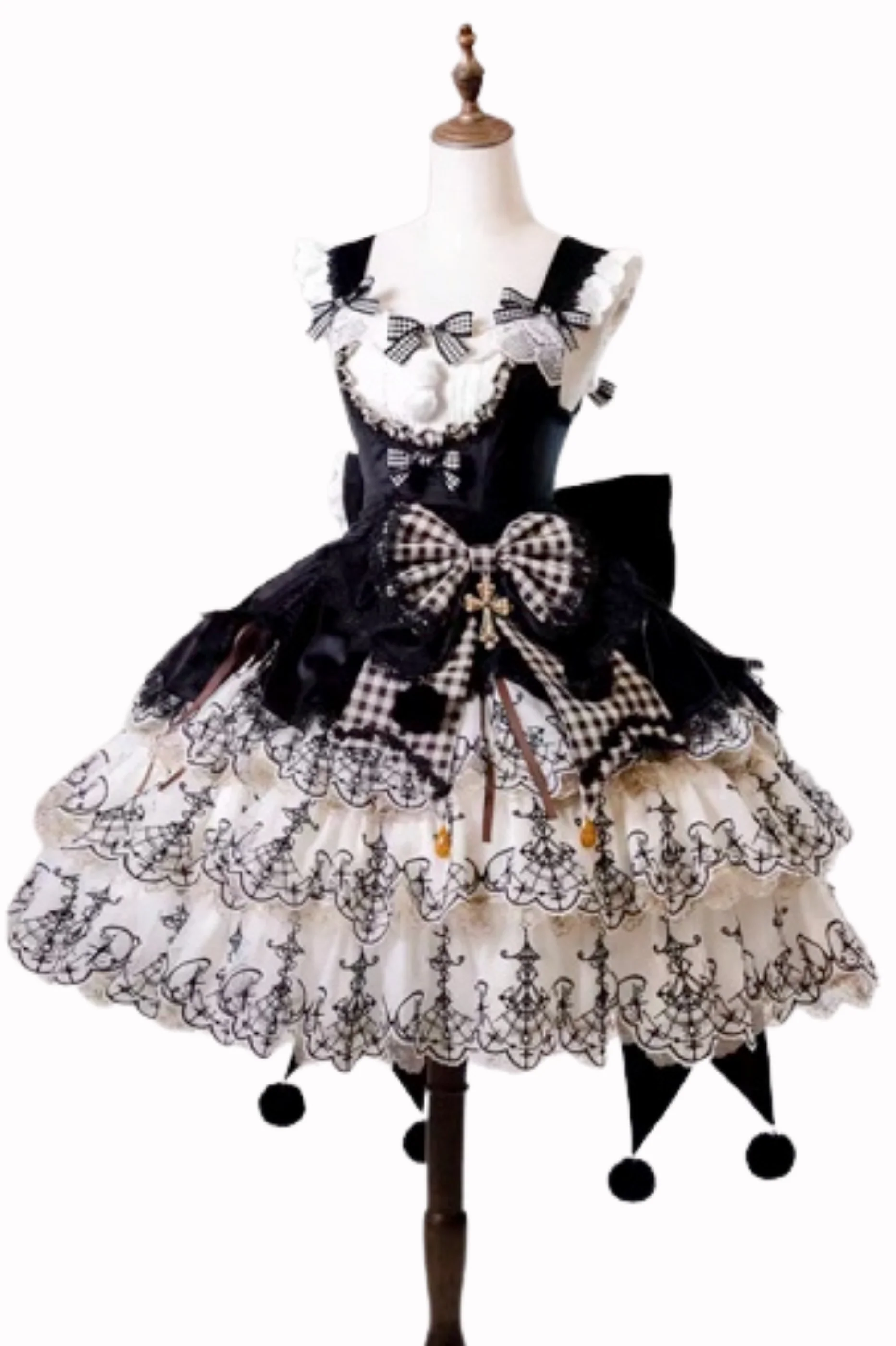 [Pre-order] Element Lolita Jumper Skirt + Inner Top + Cape + Big Ribbon + Hat - Image 64