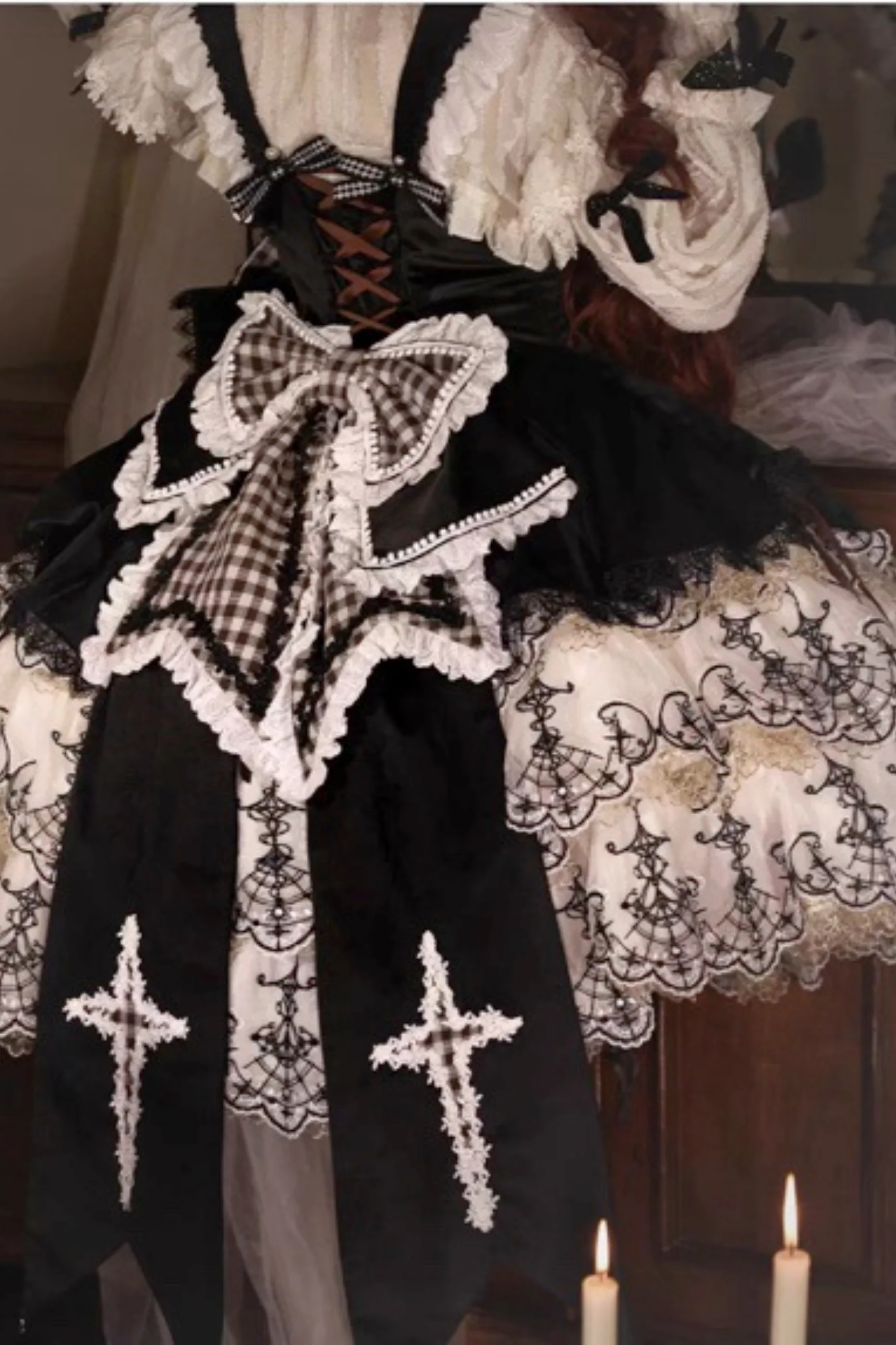 [Pre-order] Element Lolita Jumper Skirt + Inner Top + Cape + Big Ribbon + Hat - Image 70