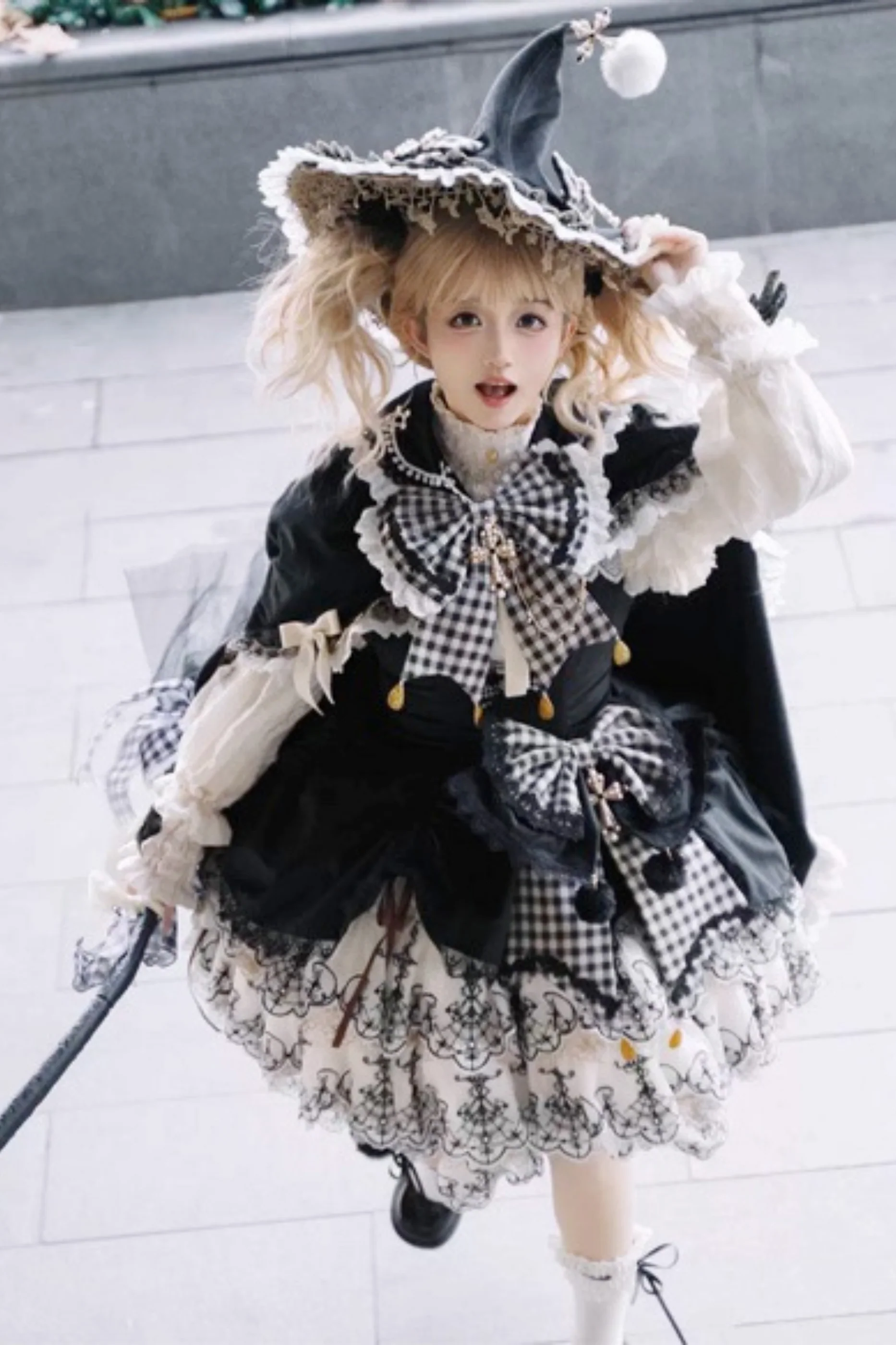 [Pre-order] Element Lolita Jumper Skirt + Inner Top + Cape + Big Ribbon + Hat - Image 73