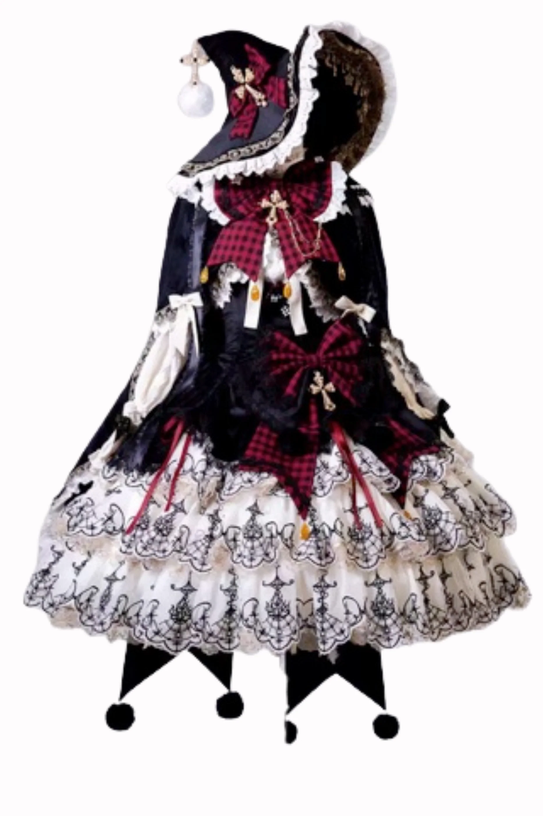 [Pre-order] Element Lolita Jumper Skirt + Inner Top + Cape + Big Ribbon + Hat - Image 78