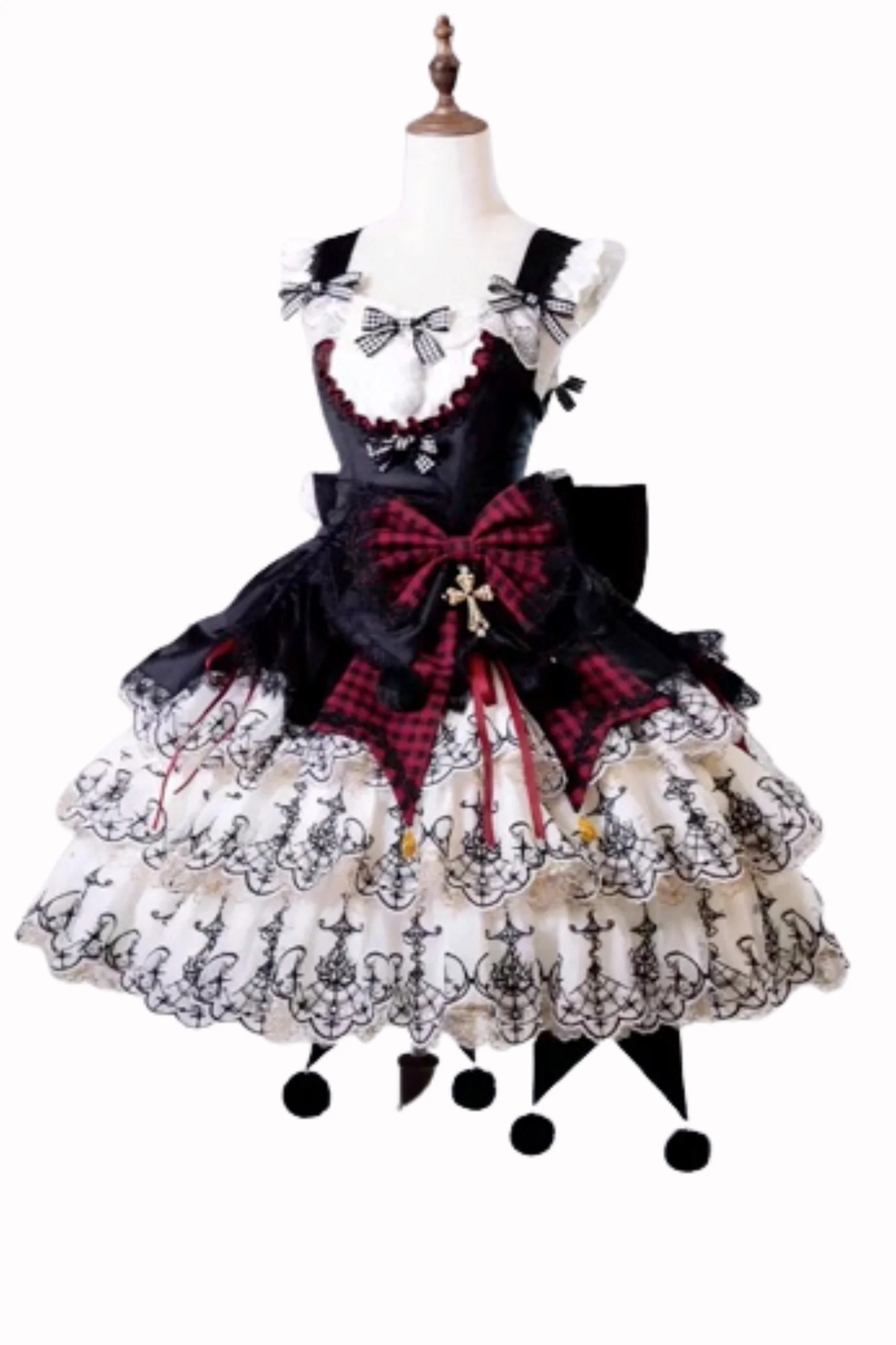 [Pre-order] Element Lolita Jumper Skirt + Inner Top + Cape + Big Ribbon + Hat - Image 79