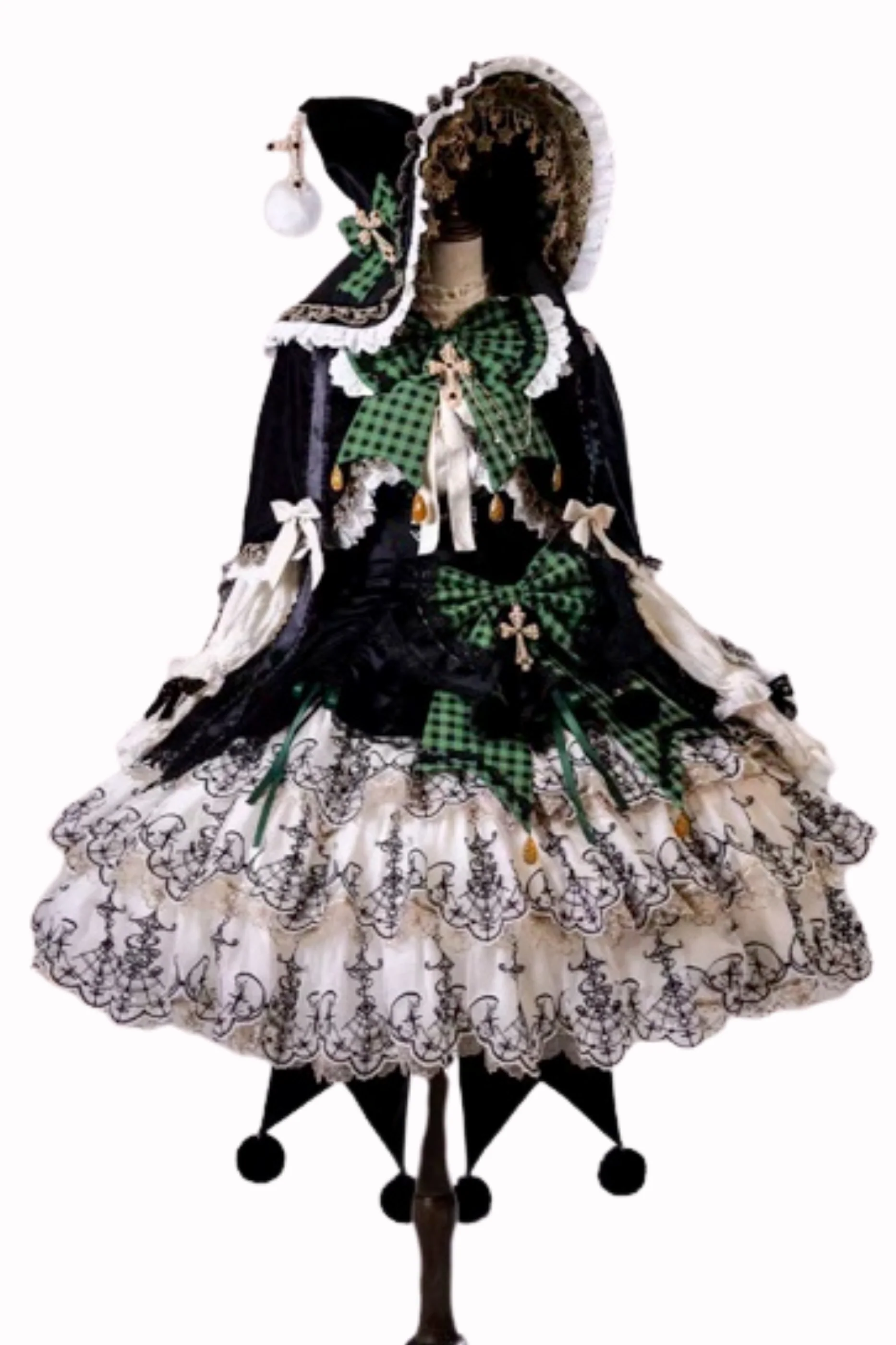 [Pre-order] Element Lolita Jumper Skirt + Inner Top + Cape + Big Ribbon + Hat - Image 80