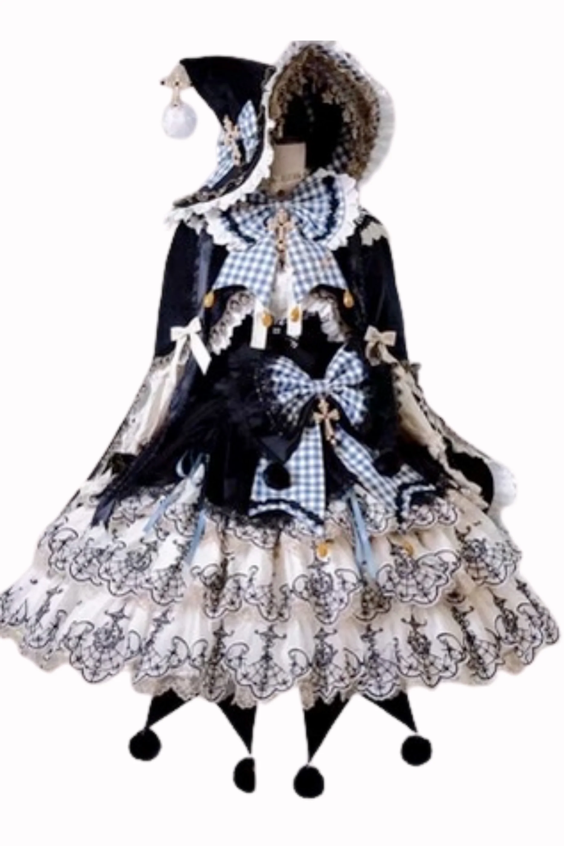 [Pre-order] Element Lolita Jumper Skirt + Inner Top + Cape + Big Ribbon + Hat - Image 82