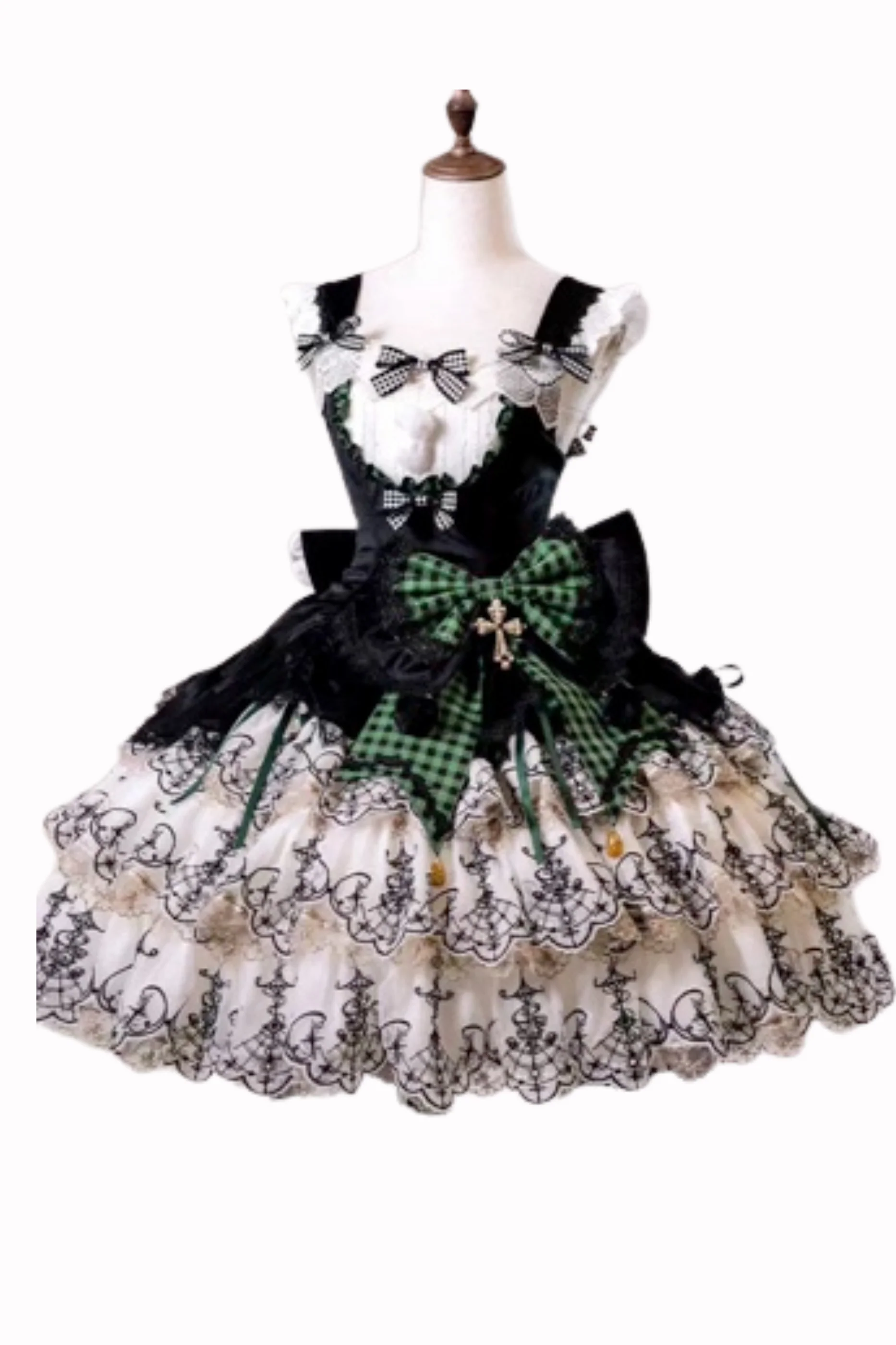 [Pre-order] Element Lolita Jumper Skirt + Inner Top + Cape + Big Ribbon + Hat - Image 84