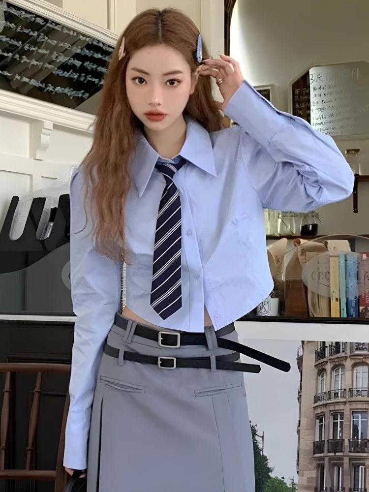 Tie Crop Shirt - Image 5