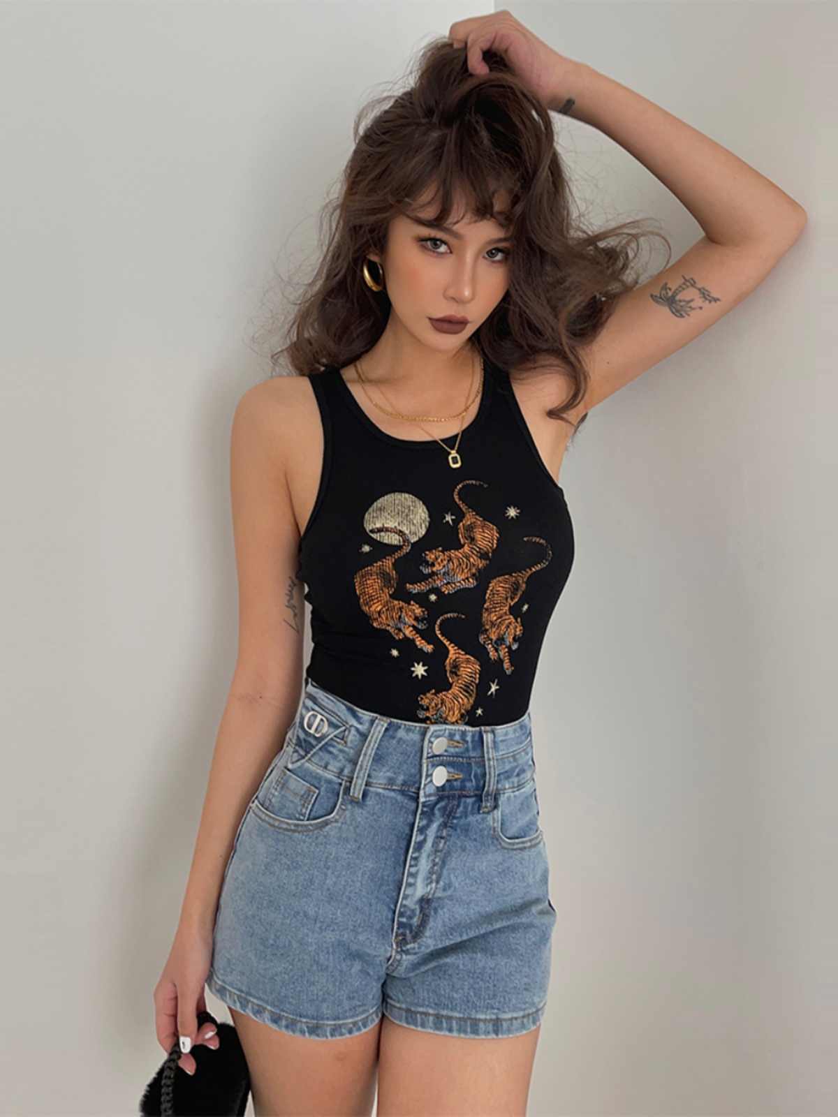 Tiger Print Tank Top - Image 4