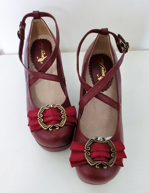 Traditional Bow Embellished Heels - Image 4