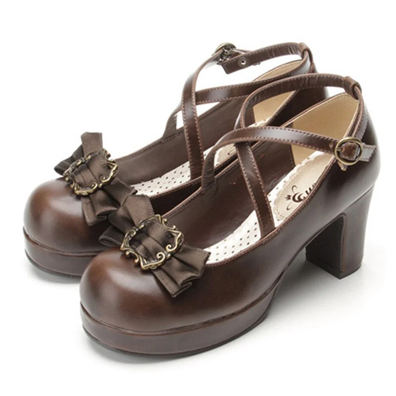Traditional Bow Embellished Heels - Image 6