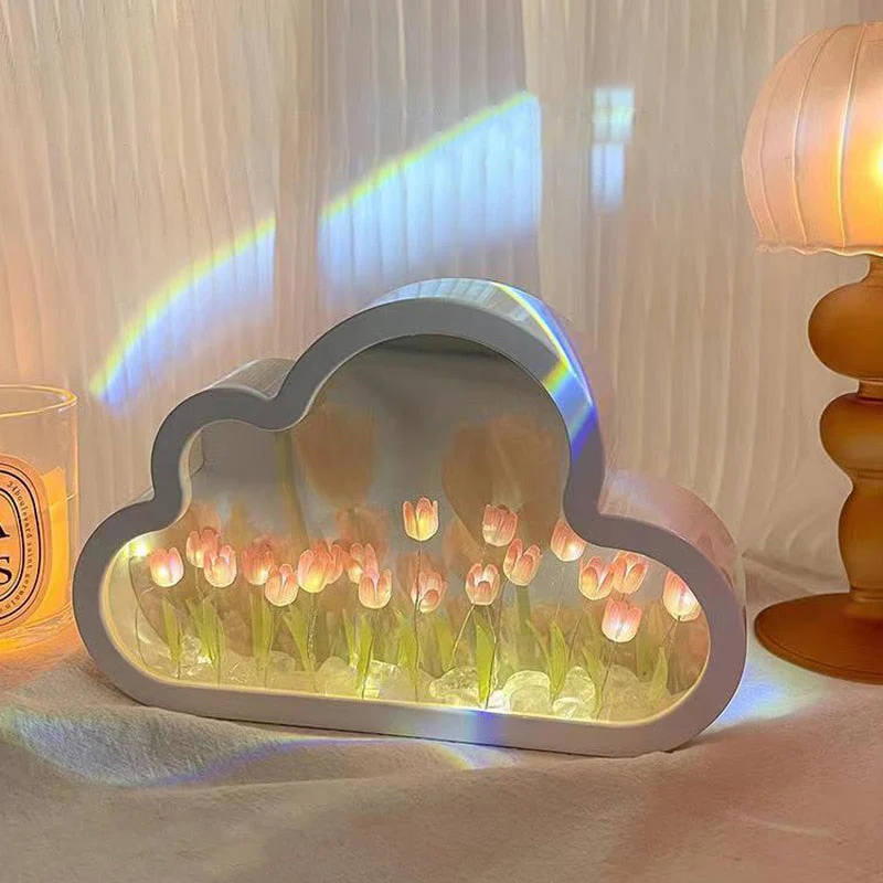 Tulip Cloud Mirror Night Light - Image 2