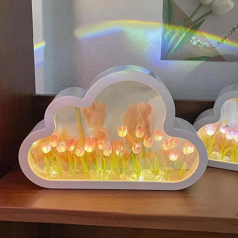 Tulip Cloud Mirror Night Light - Image 4