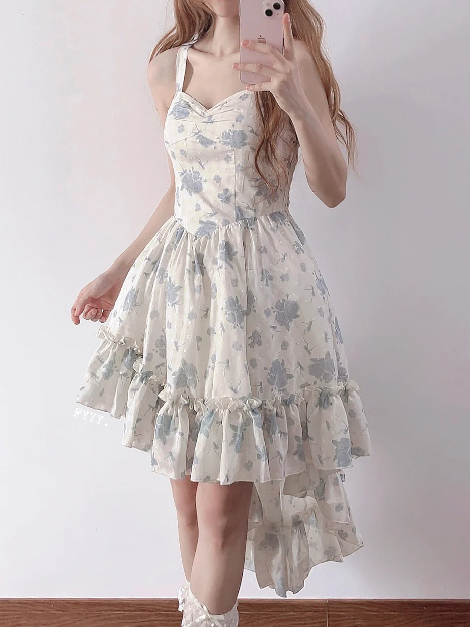 Twilight Rose Bow Floral Dress - Image 7