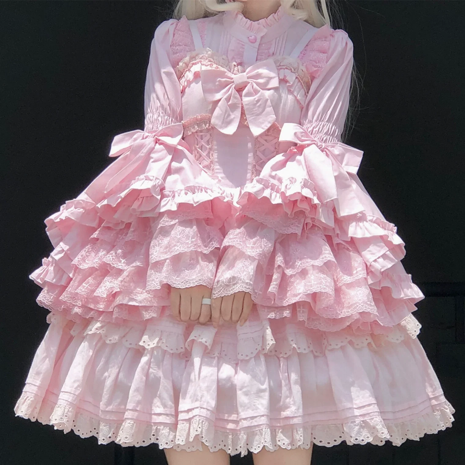 Sweet Lolita Blouse Princess Sleeve Shirt Inner Wear - Image 5