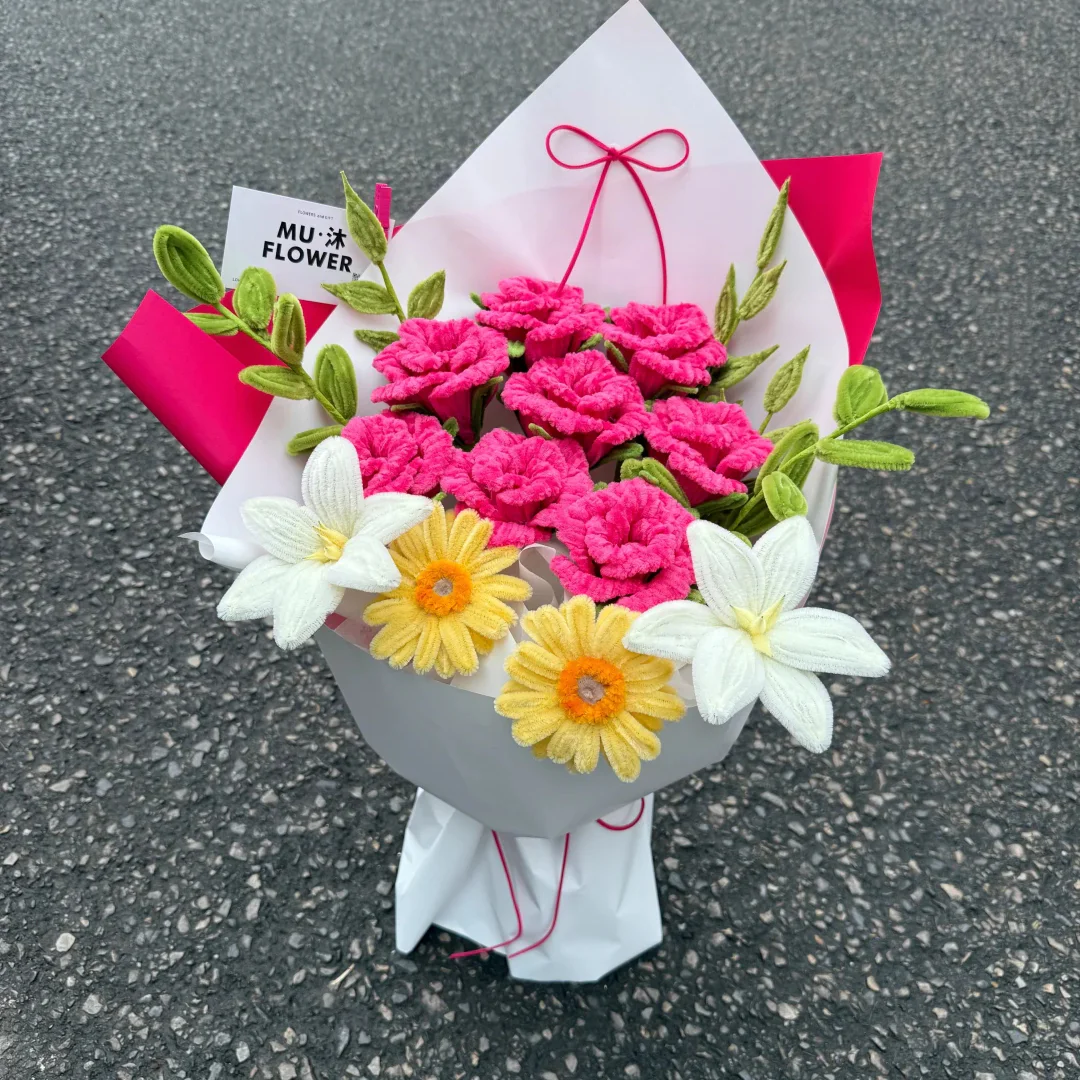 twist stick flowers bouquet - Image 4